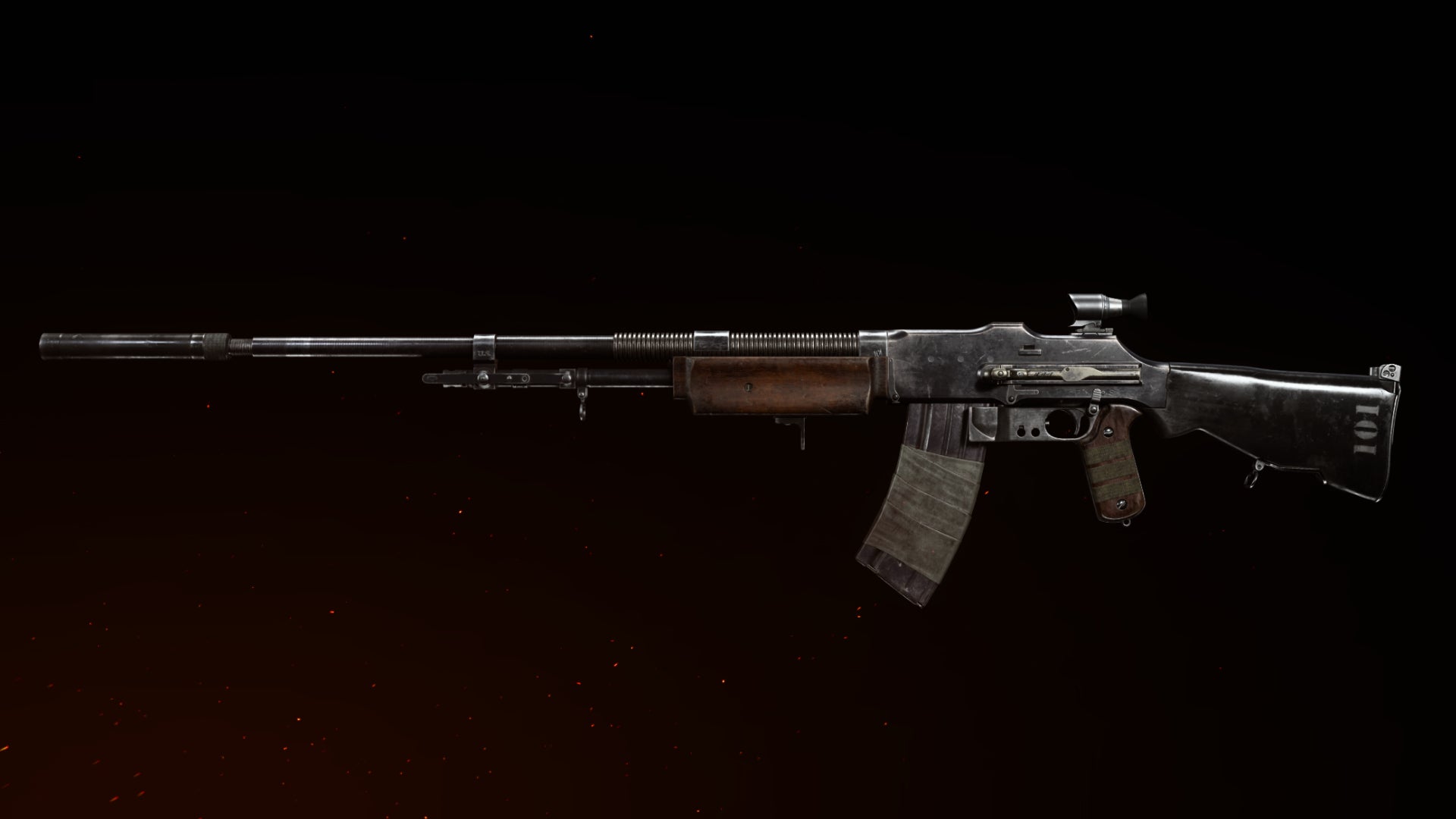 A render of the BAR Assault Rifle in Call Of Duty: Vanguard.