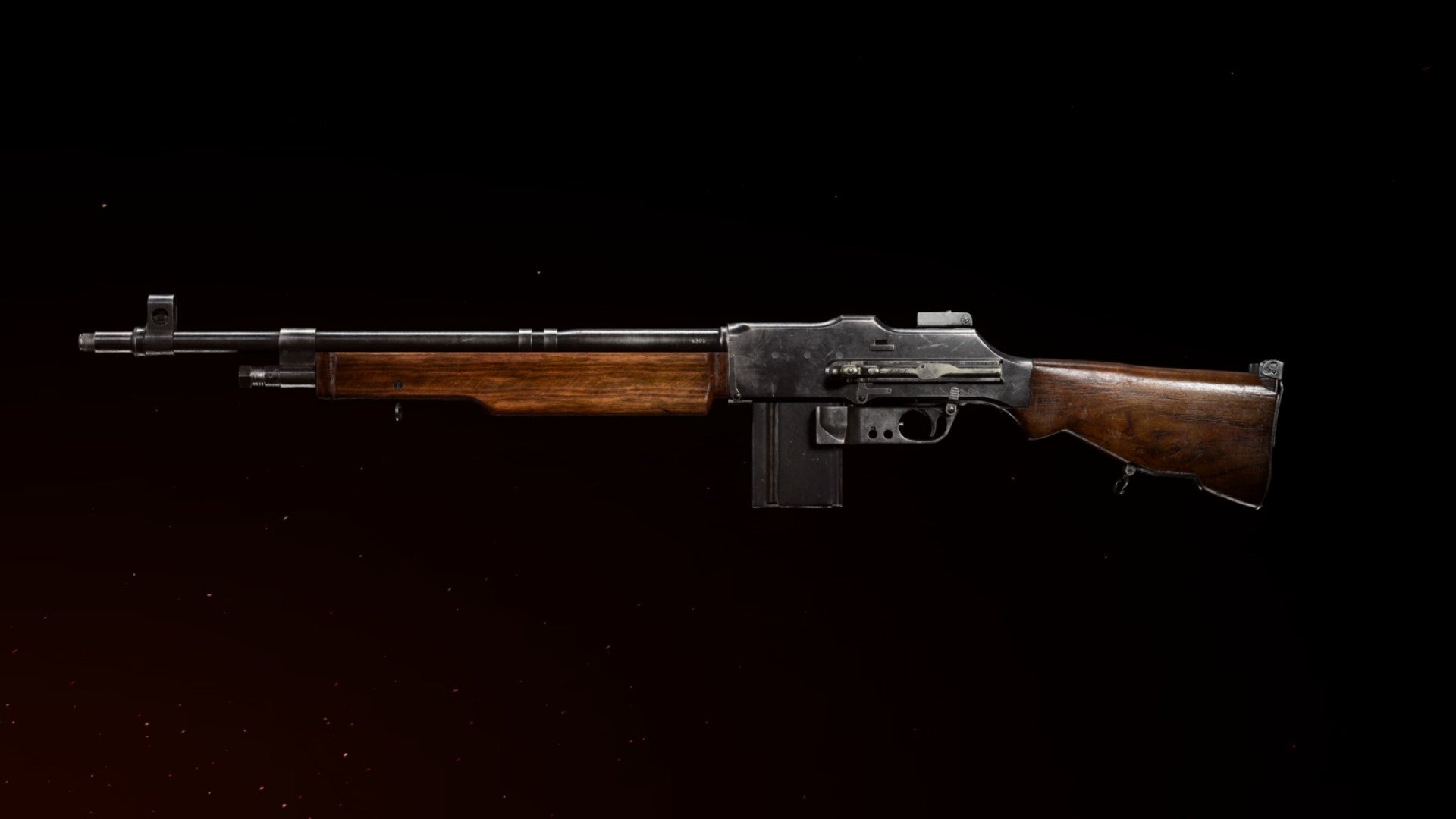 BAR weapon preview against black background in Call Of Duty: Vanguard