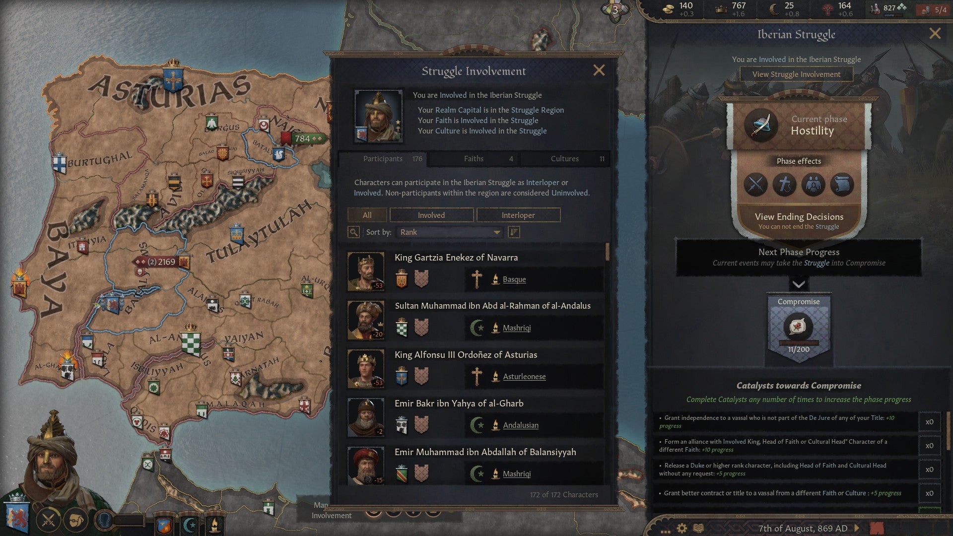 Crusader Kings 3 Fates of Iberia introduces a new system called Struggles