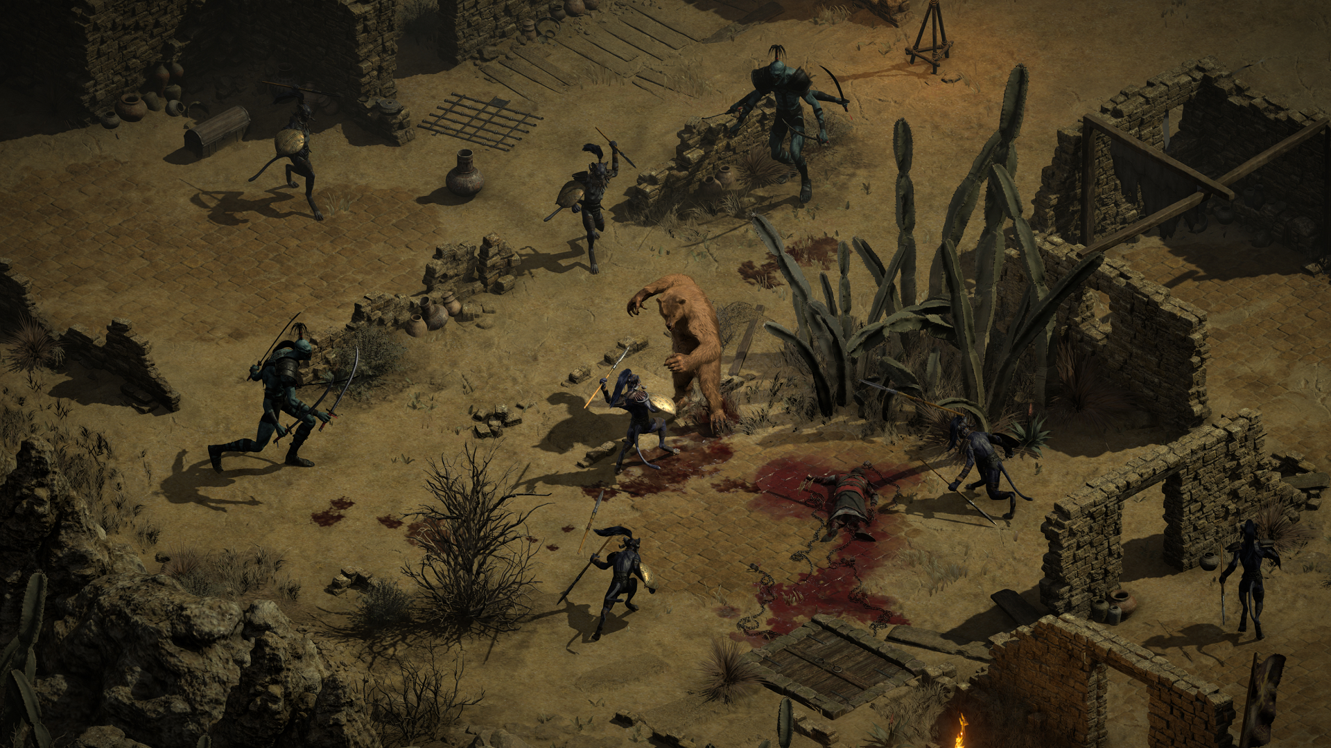 A scene from Diablo 2: Resurrected