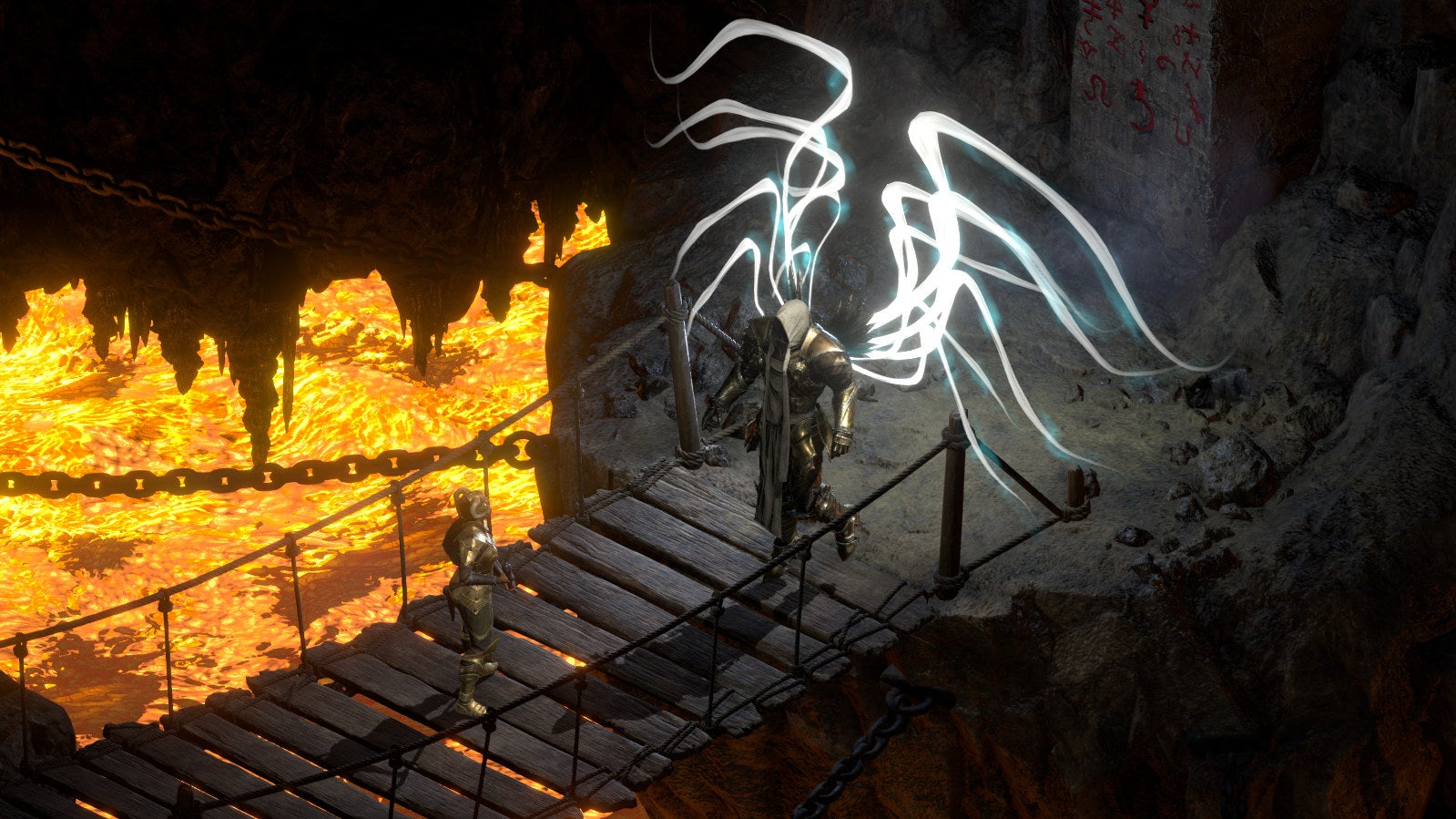 Meeting Tyrael in a Diablo II: Resurrected screenshot.