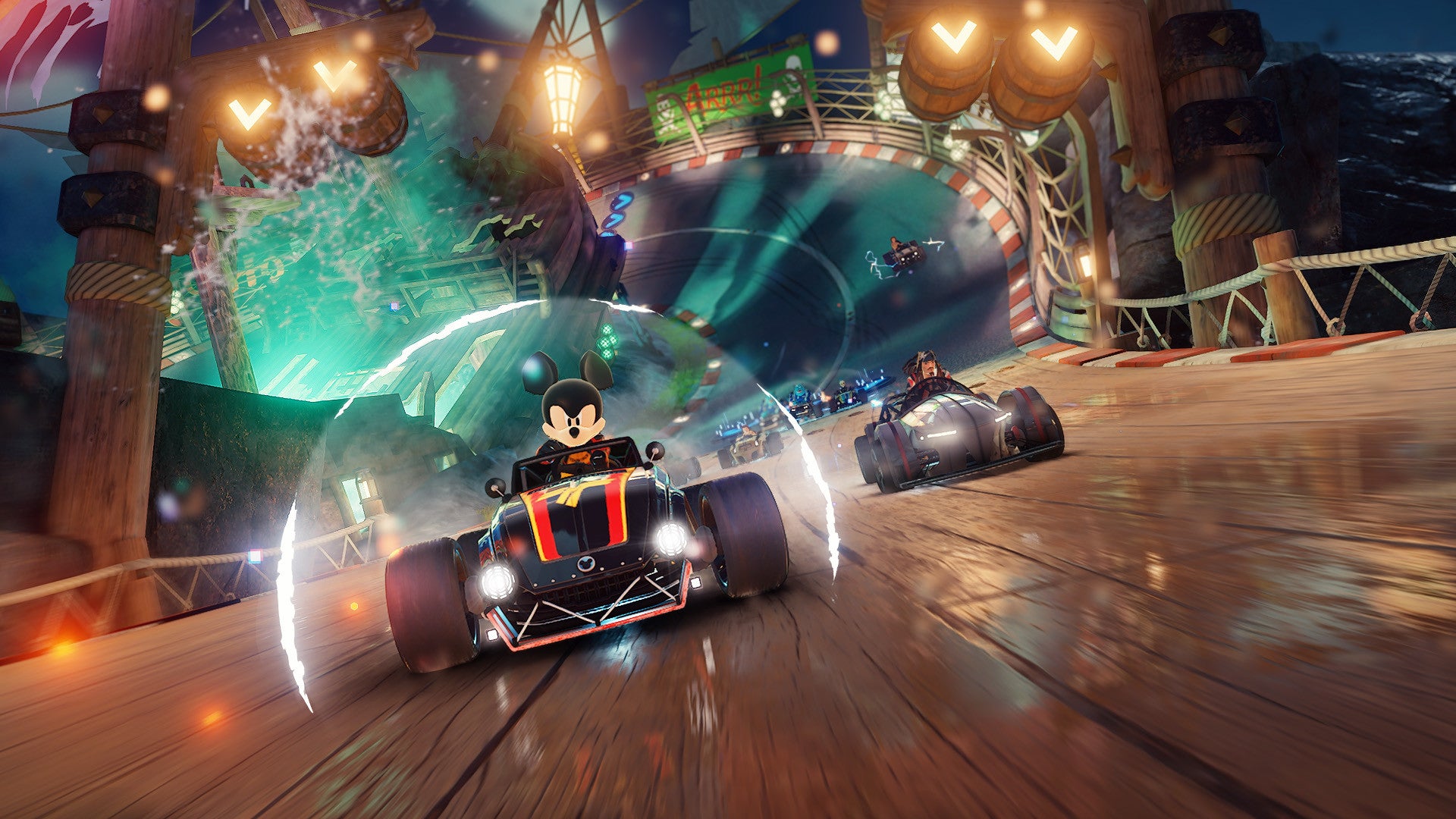 Mickey looks Fast and Furious in kart racer Disney Speedstorm.