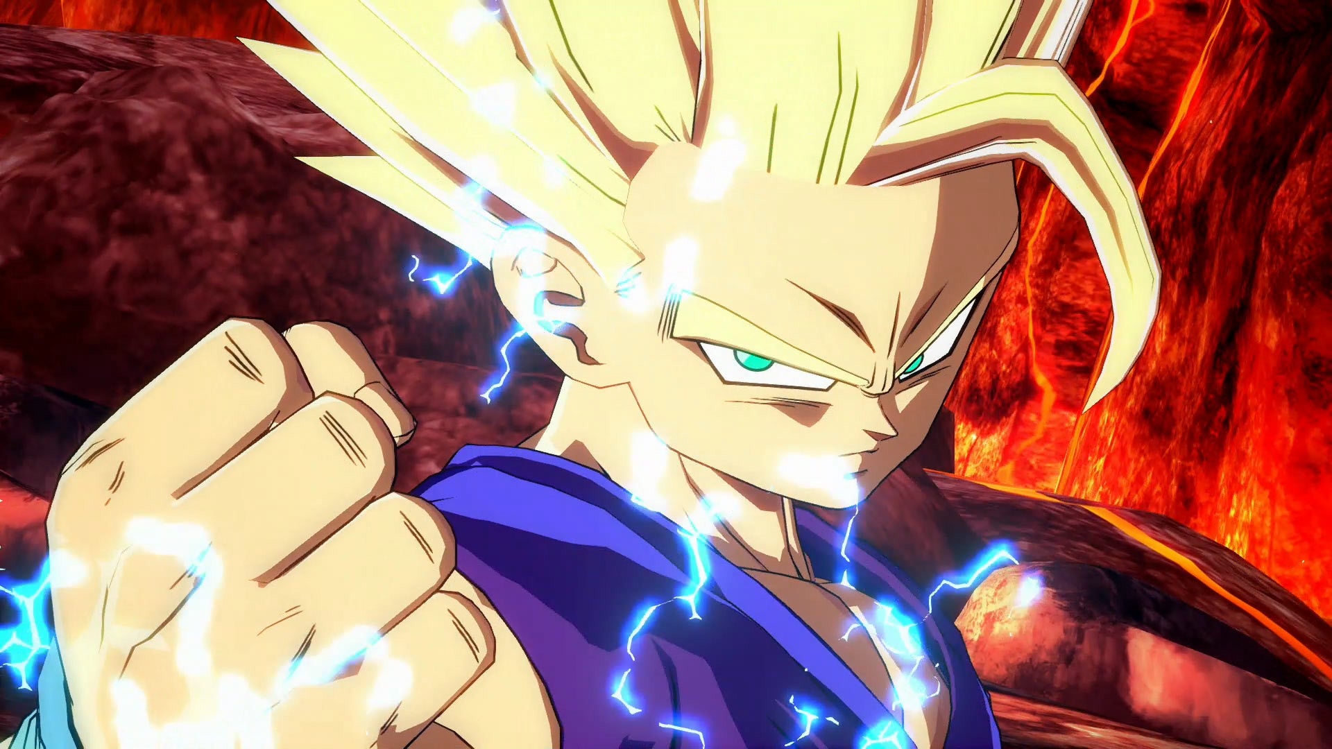 Teen Gohan in Dragonball FighterZ gearing up for a fight