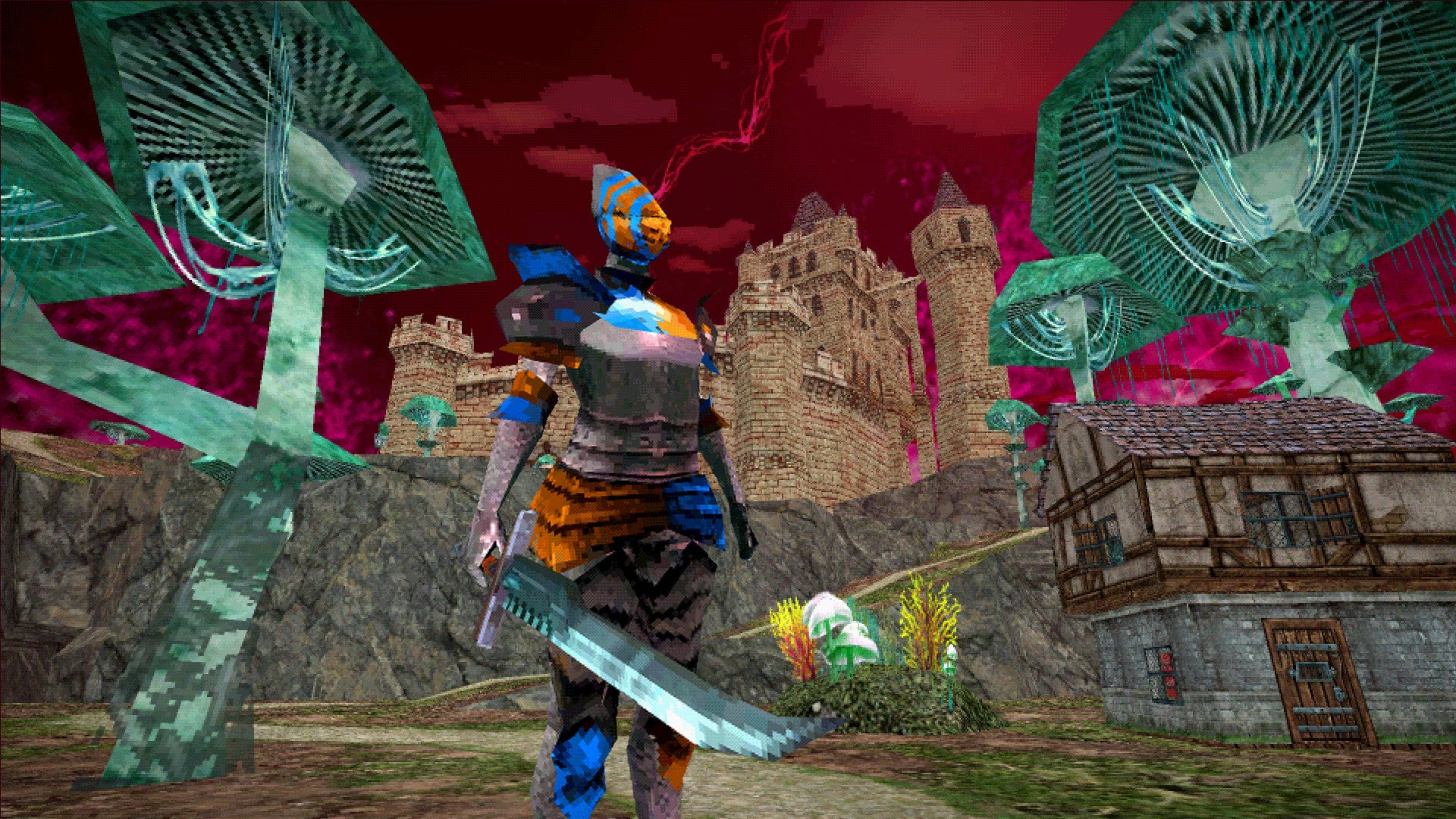 An armoured warrior in a Dread Delusion screenshot.