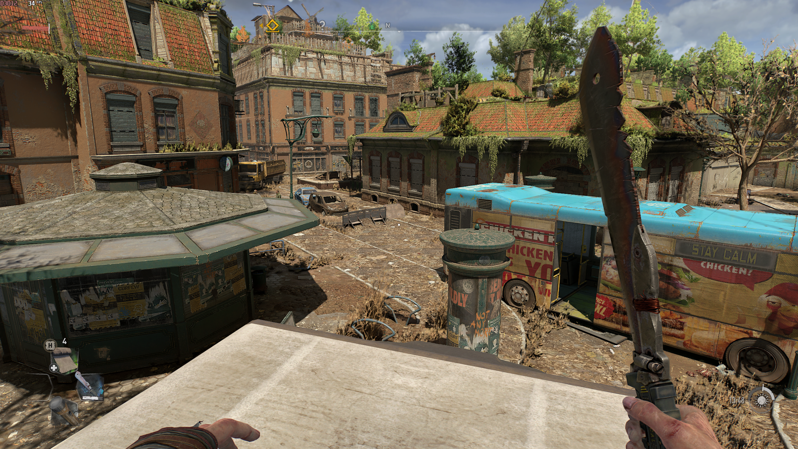 A Dying Light 2 screenshot showing the Raytracing graphics quality preset.