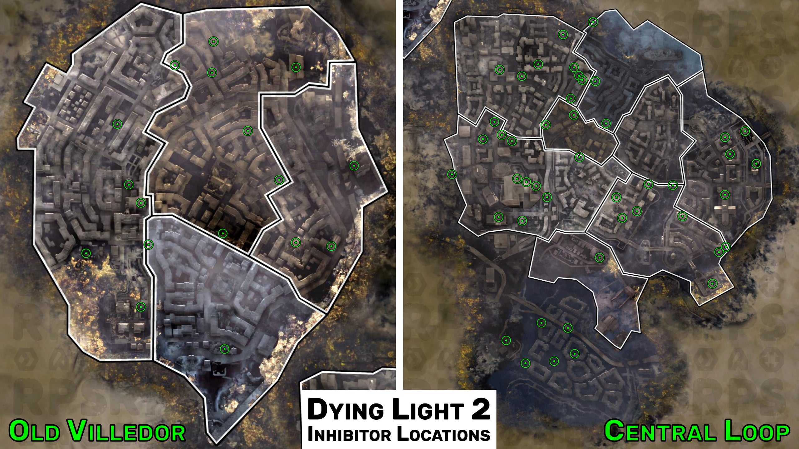 pessimistisk Høre fra Skulptur Dying Light 2 Inhibitors map: all 126 Inhibitor locations | Rock Paper  Shotgun