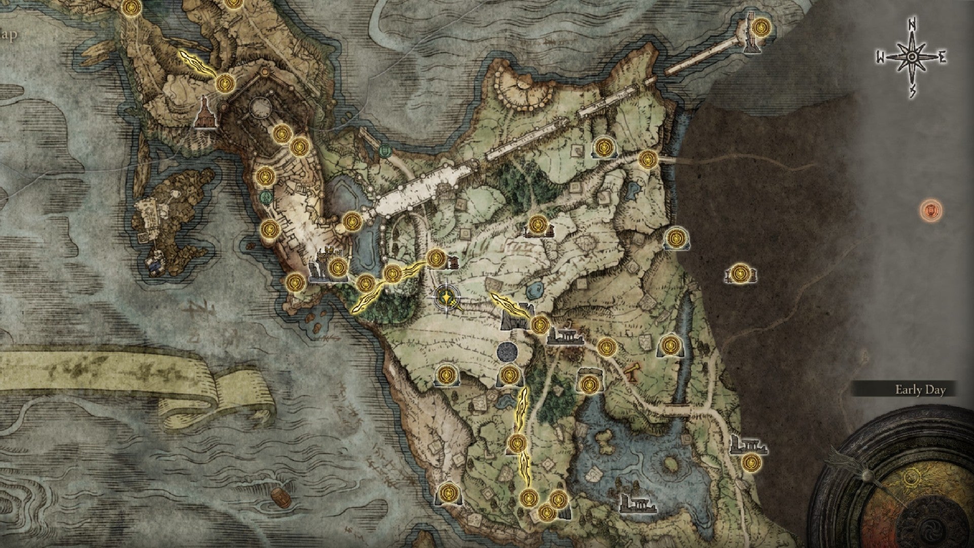 Местоположение карты Elden Ring Golden Rune Stormgate