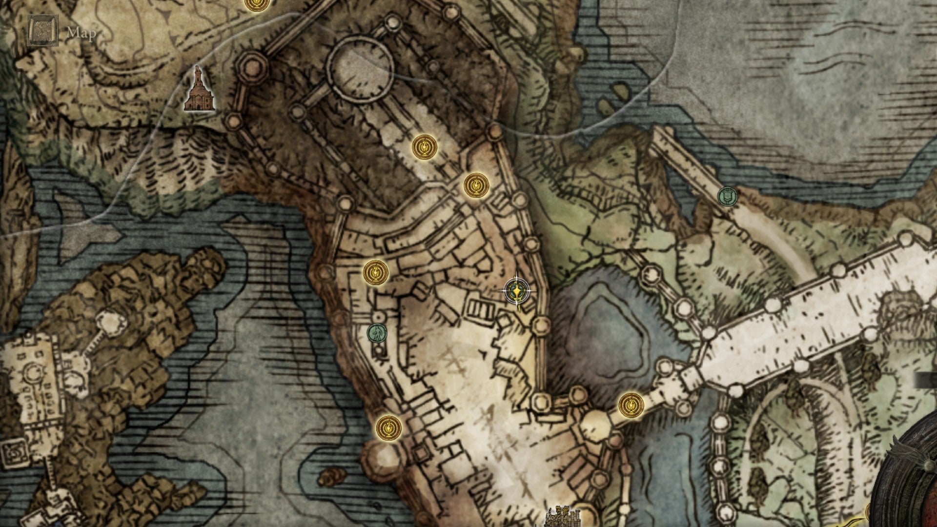 Elden Ring Golden Rune Castle Stormveil map location