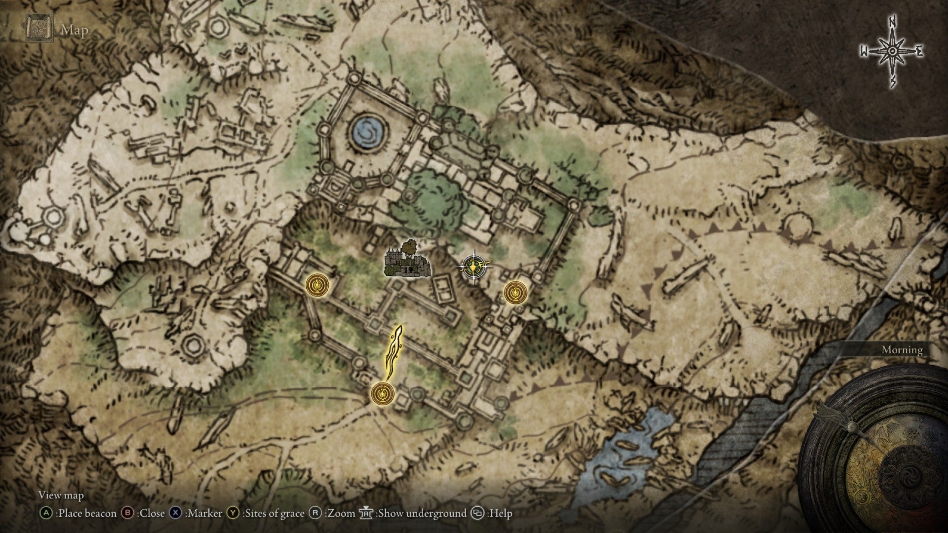 Elden Ring Golden Seed Caria Manor map location