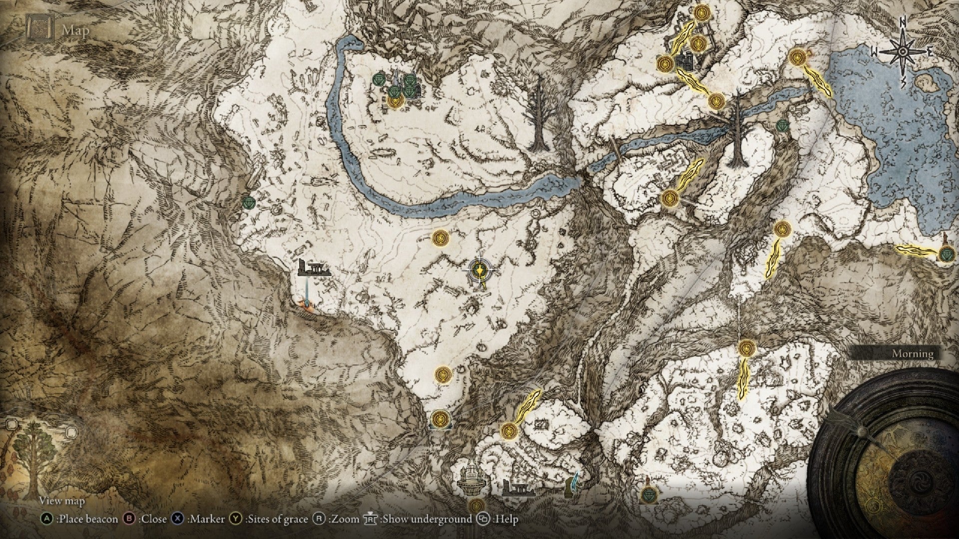 Elden Ring Larval Tear Consecrated Snowfields map location