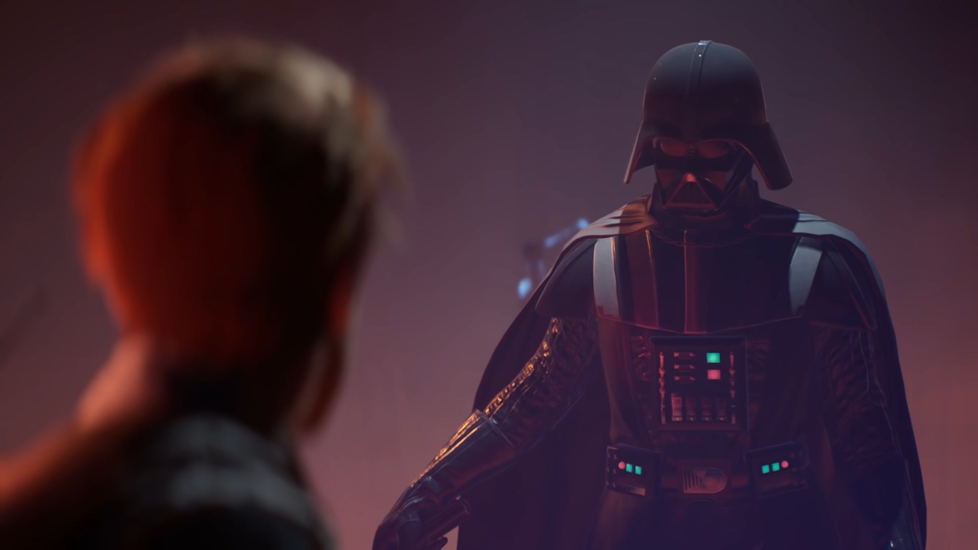 Cal faces down against Darth Vader at the end of Star Wars Jedi: Fallen Order.