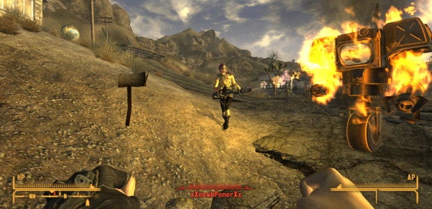 Image for Fallout 76's online jerks parodied in New Vegas mod