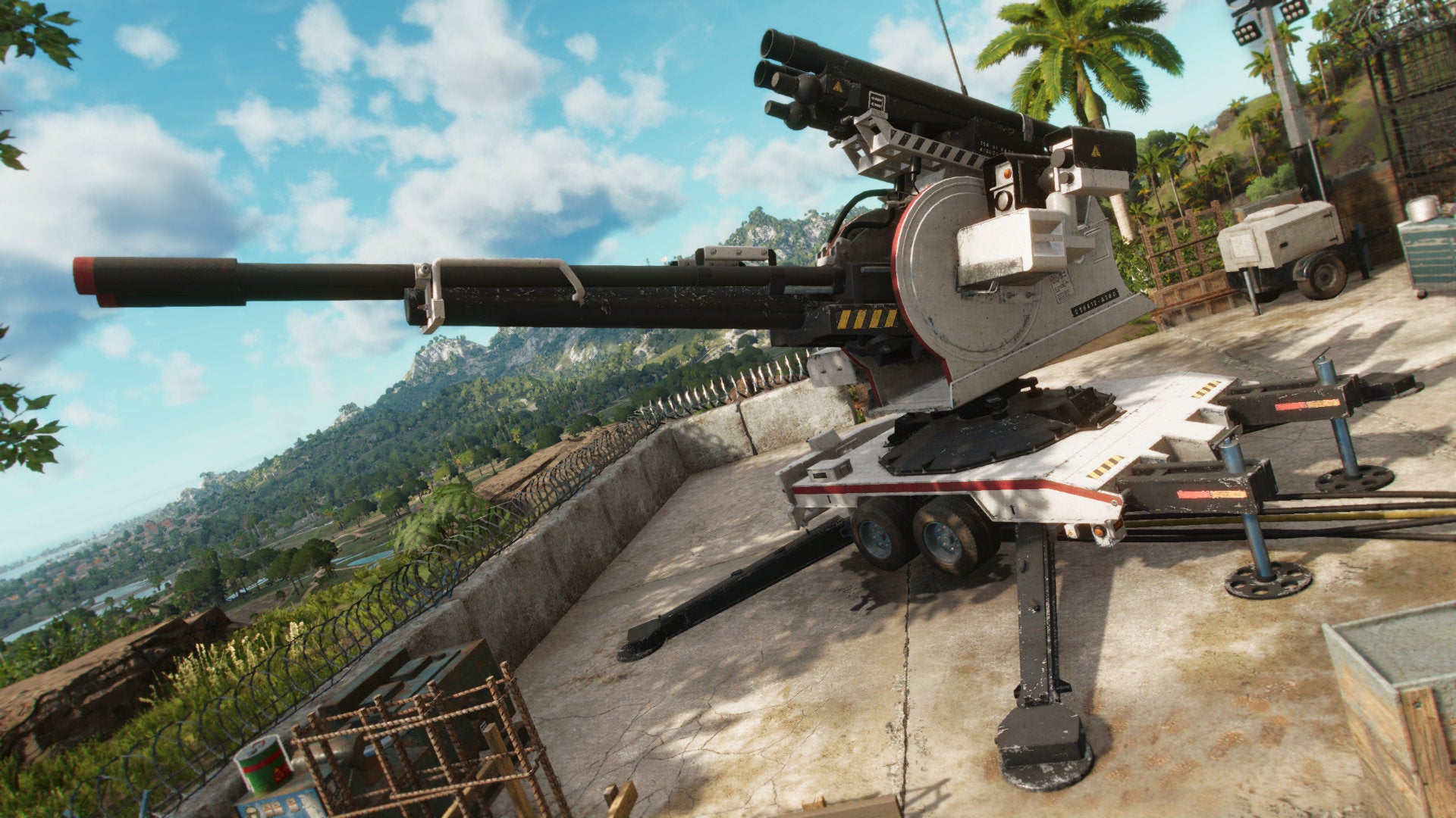 An Anti-Aircraft Cannon in Far Cry 6.