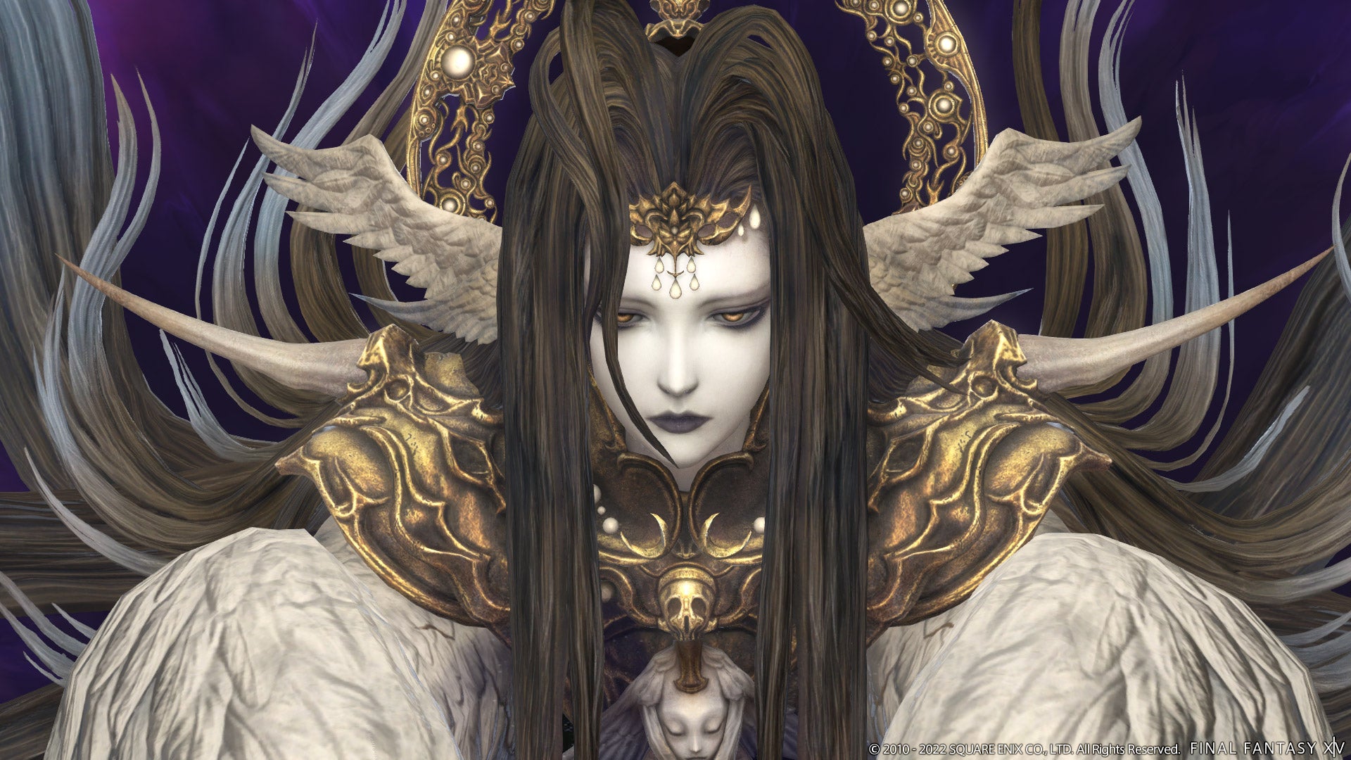A total goth in a Final Fantasy XIV: Endwalker screenshot.