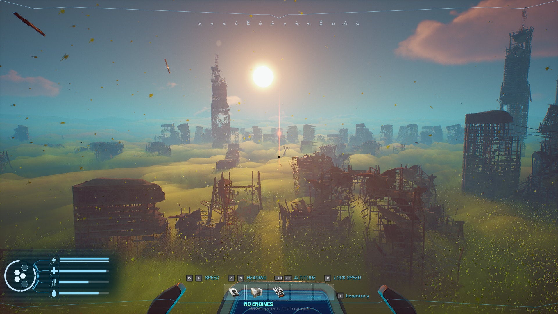 O jogo de sobrevivência no ar Forever Skies coloca você em um caminho para encontrar uma cura para a humanidade em seu mar de nuvens tóxicas