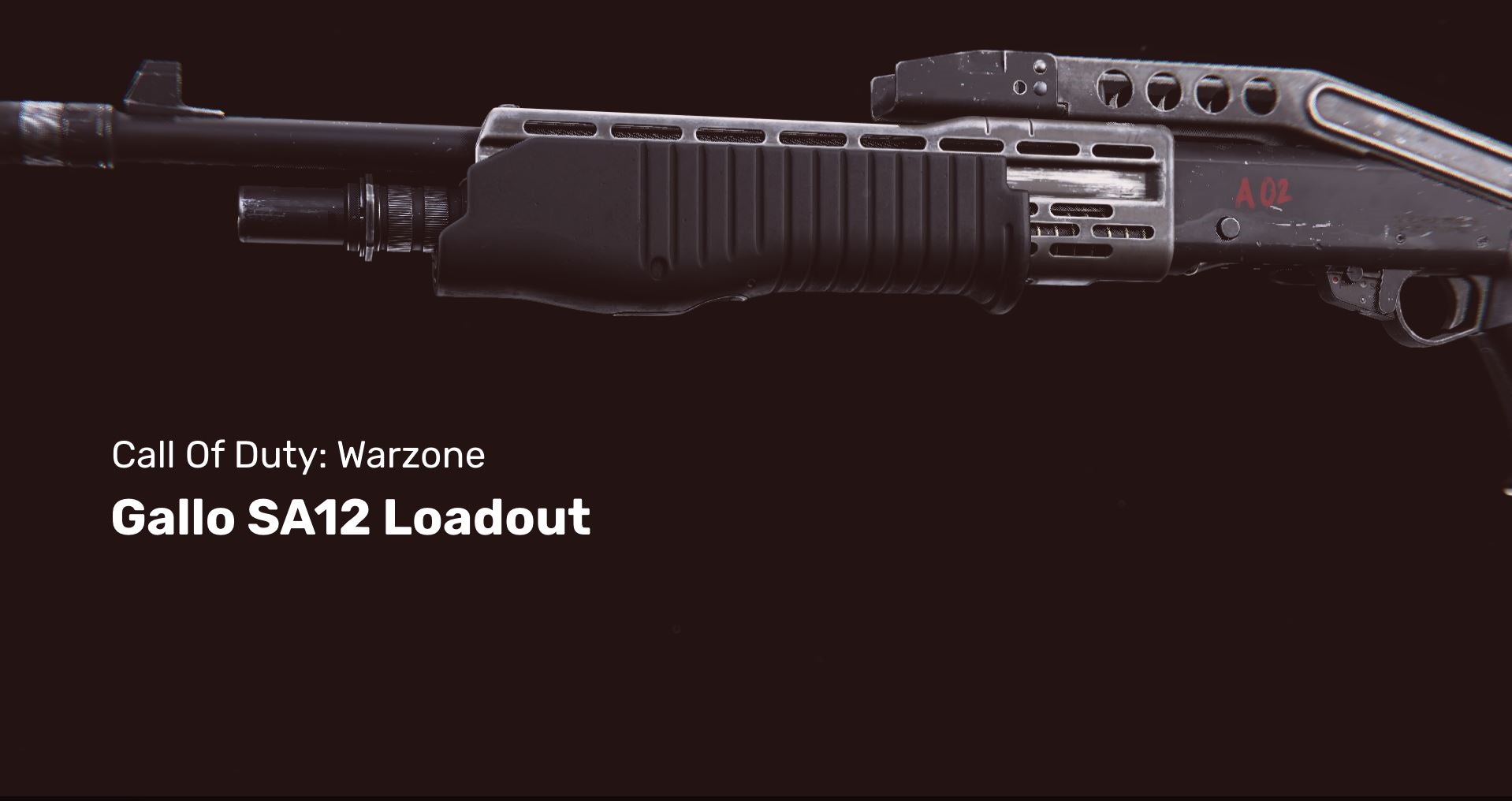 Warzone's Gallo shotgun on a dark background.