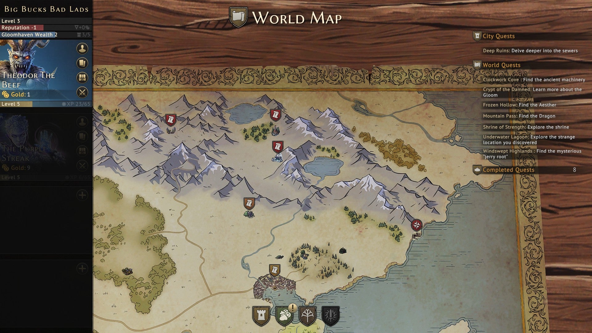 خريطة العالم تظهر سلسلة جبال في جلومهافن