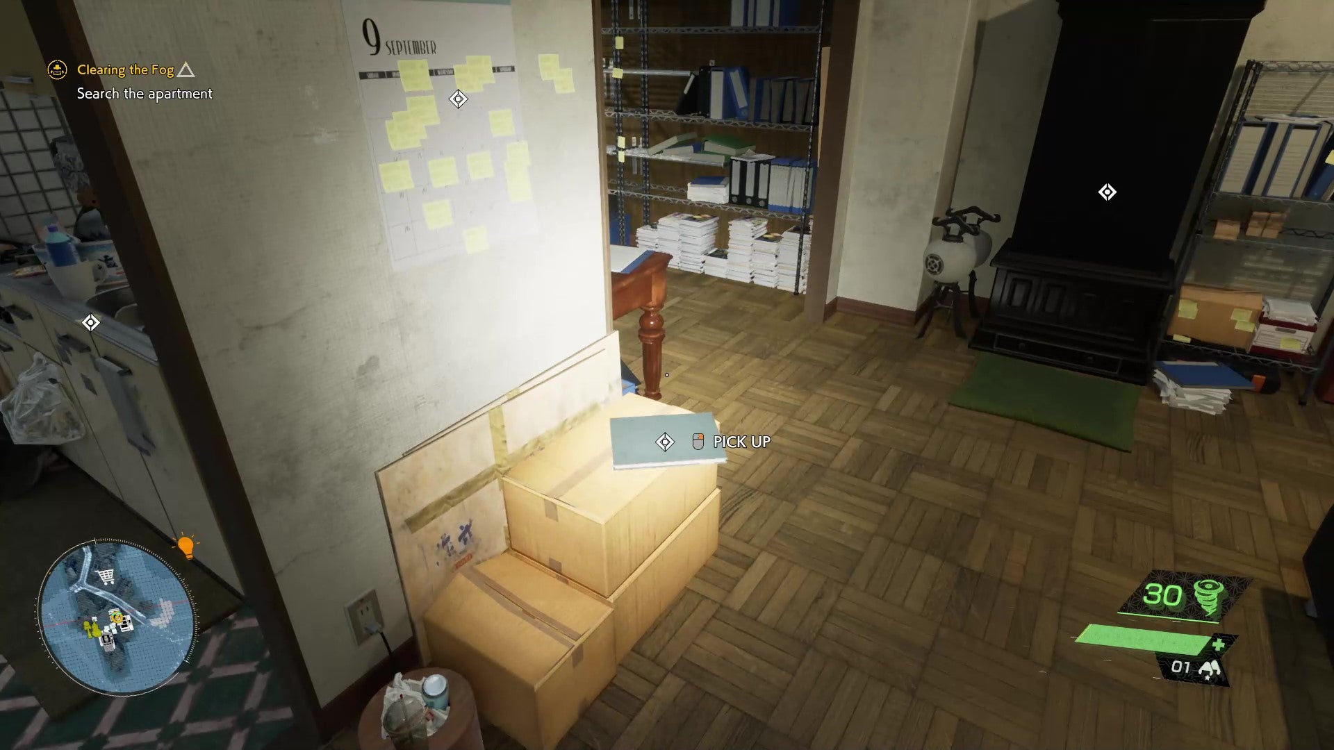 A screenshot showing the location of "The Sewer Kid" KK investigation note in Ghostwire: Tokyo.