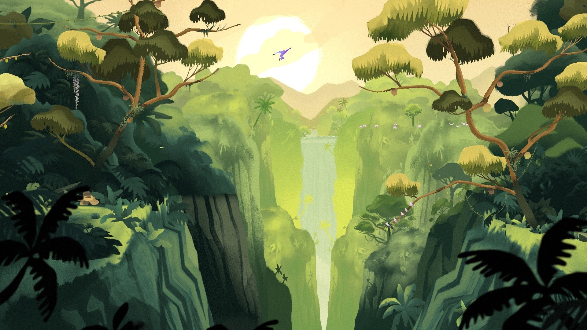 Gibbon: Beyond The Trees is a gorgeous 2D tree-swinging adventure thumbnail