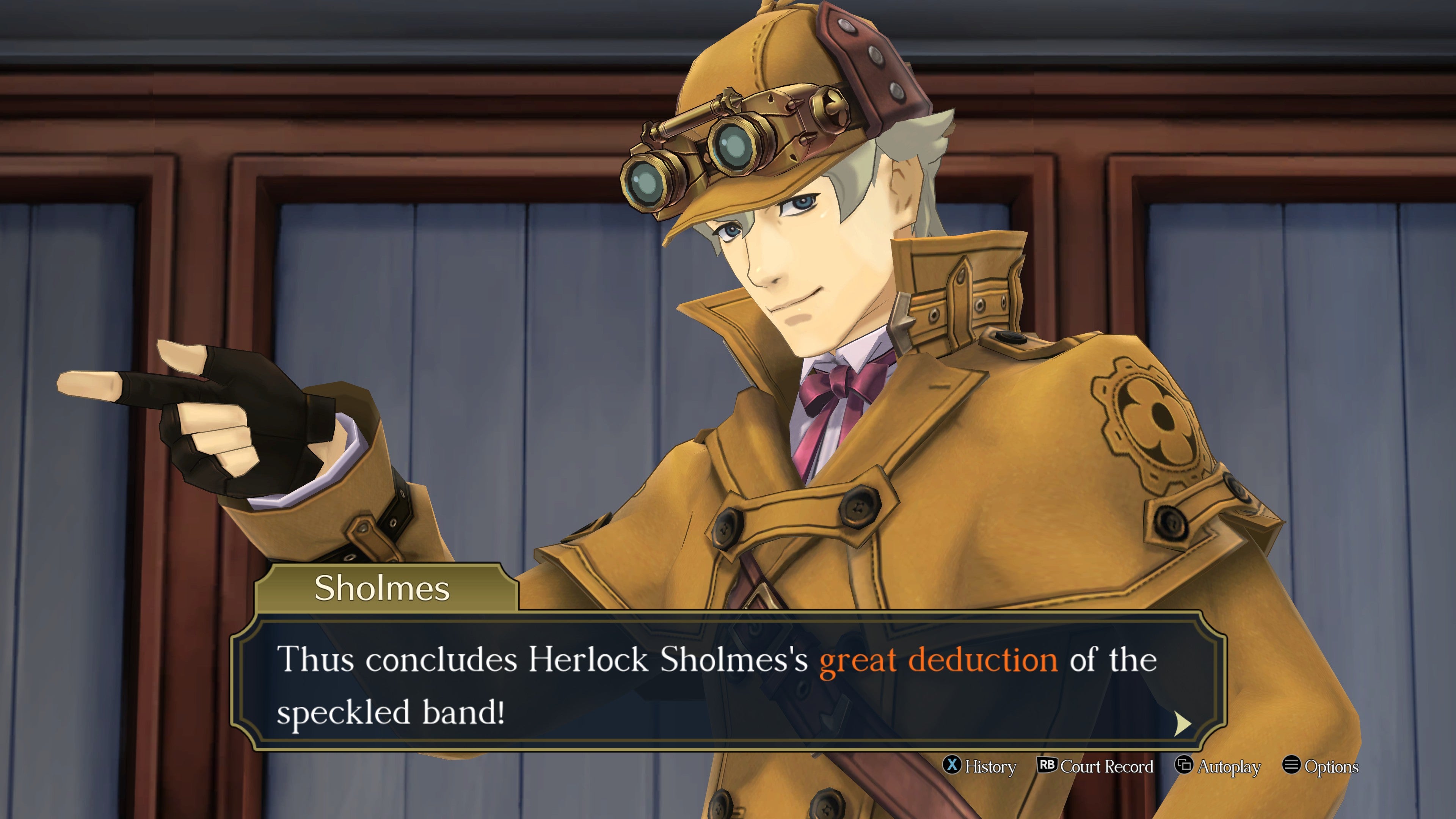 Herlock Sholmes in The Great Ace Attorney Chronicles