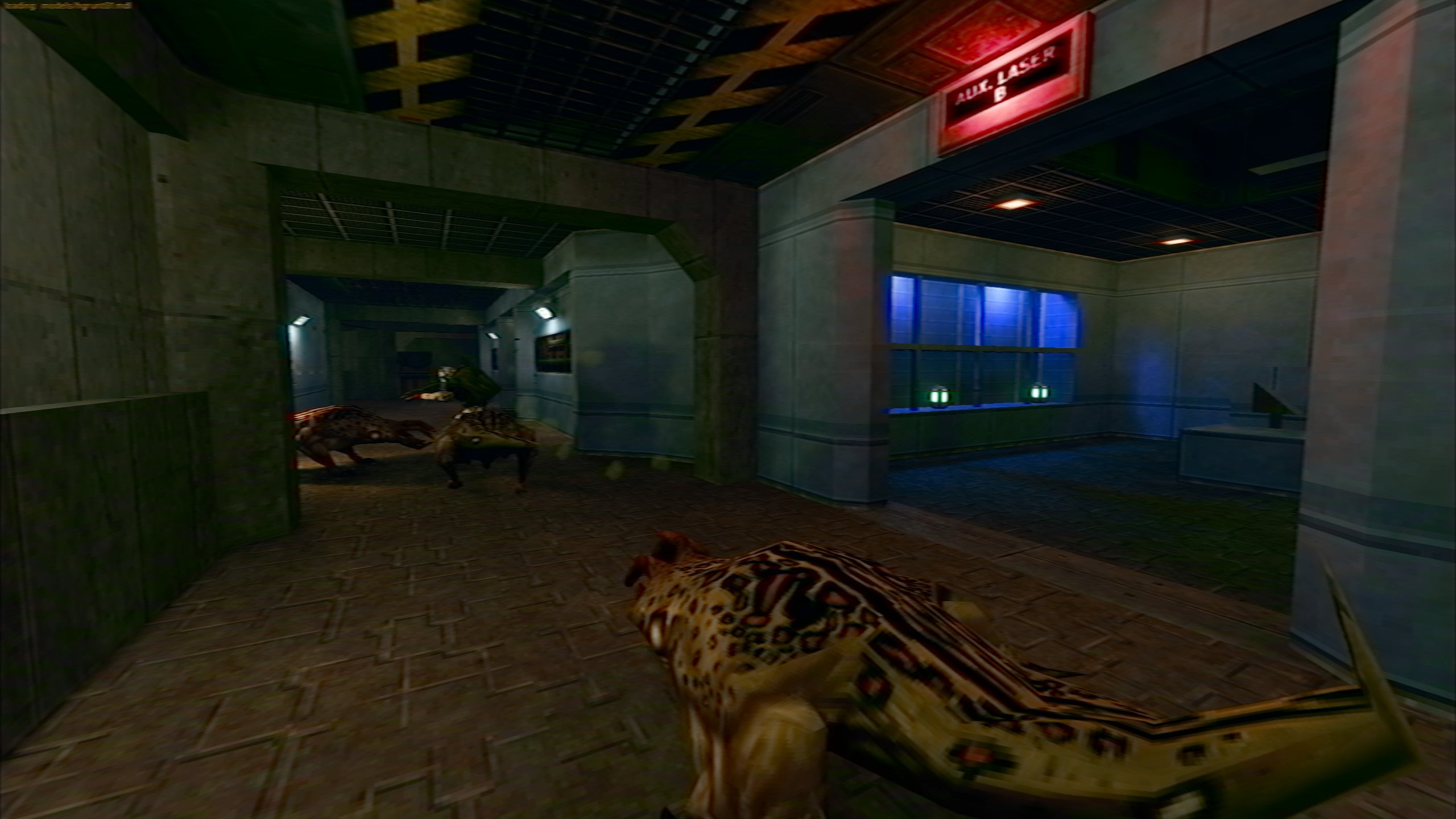 Grunts fighting bullsquid in a Half-Life: Ray Traced screenshot.