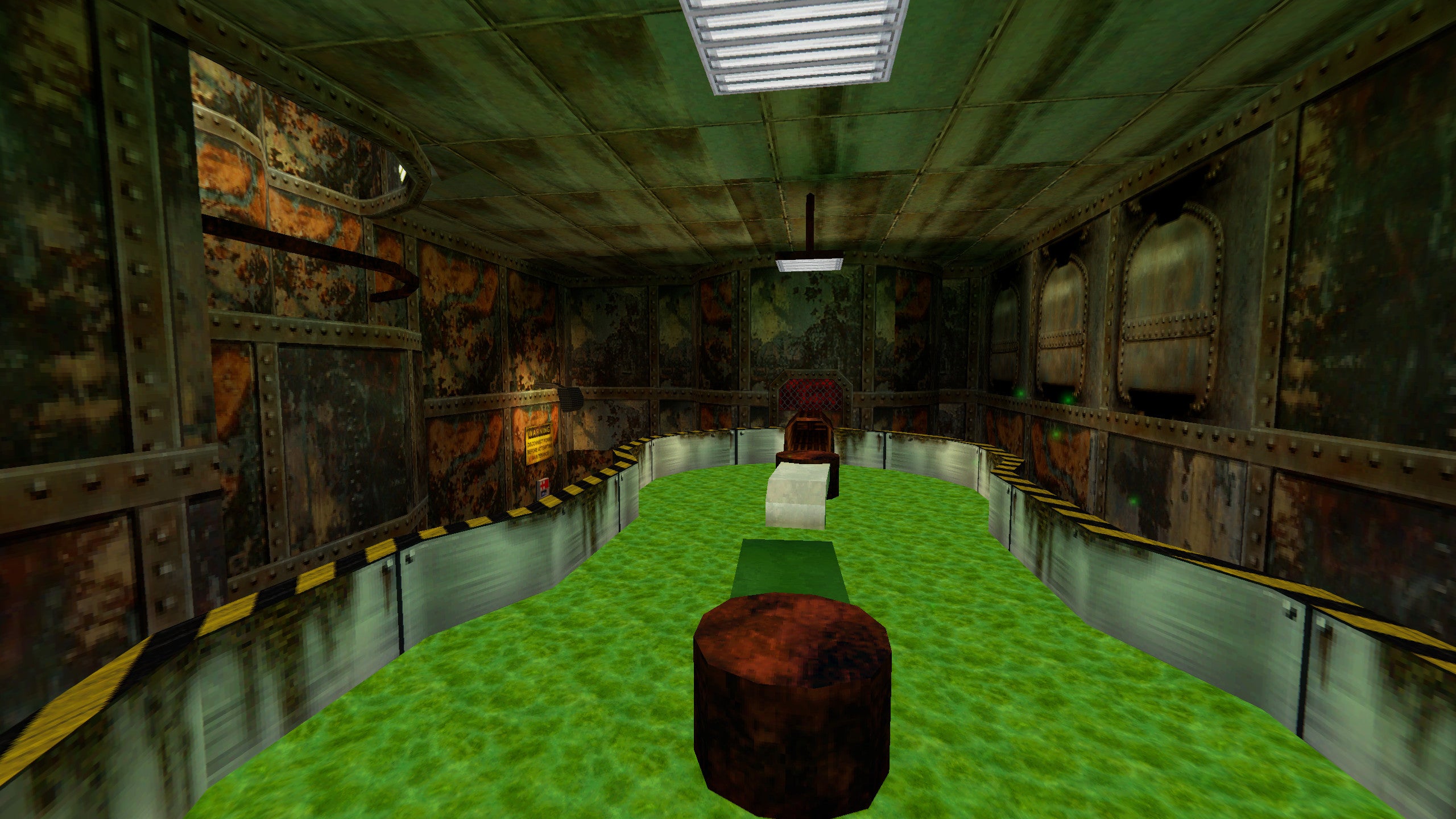 A vat of industrial waste in a Half-Life: Ray Traced screenshot.