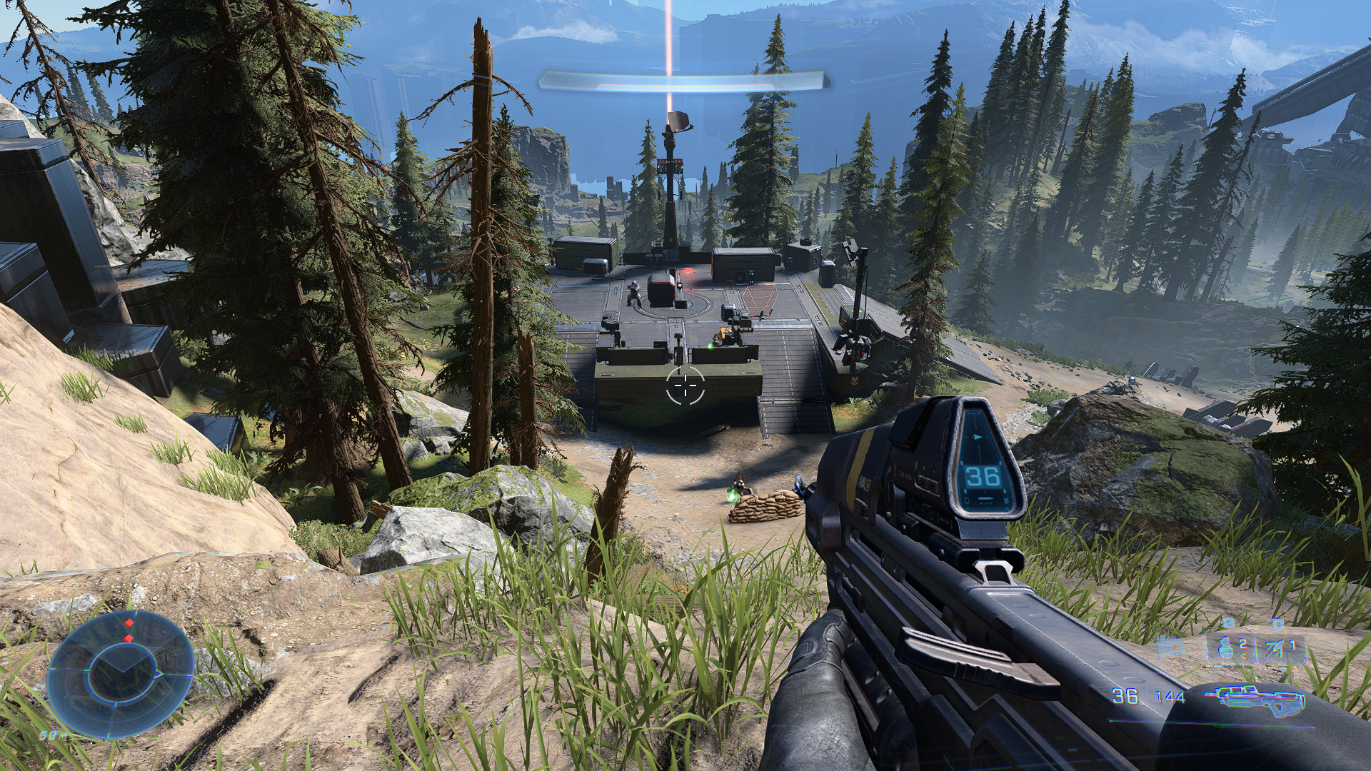 Halo Infinite running on its  Medium graphics setting.