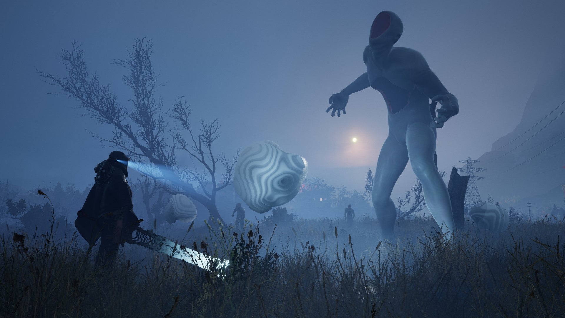 The player stares down a massive entity in Hell Is Us.