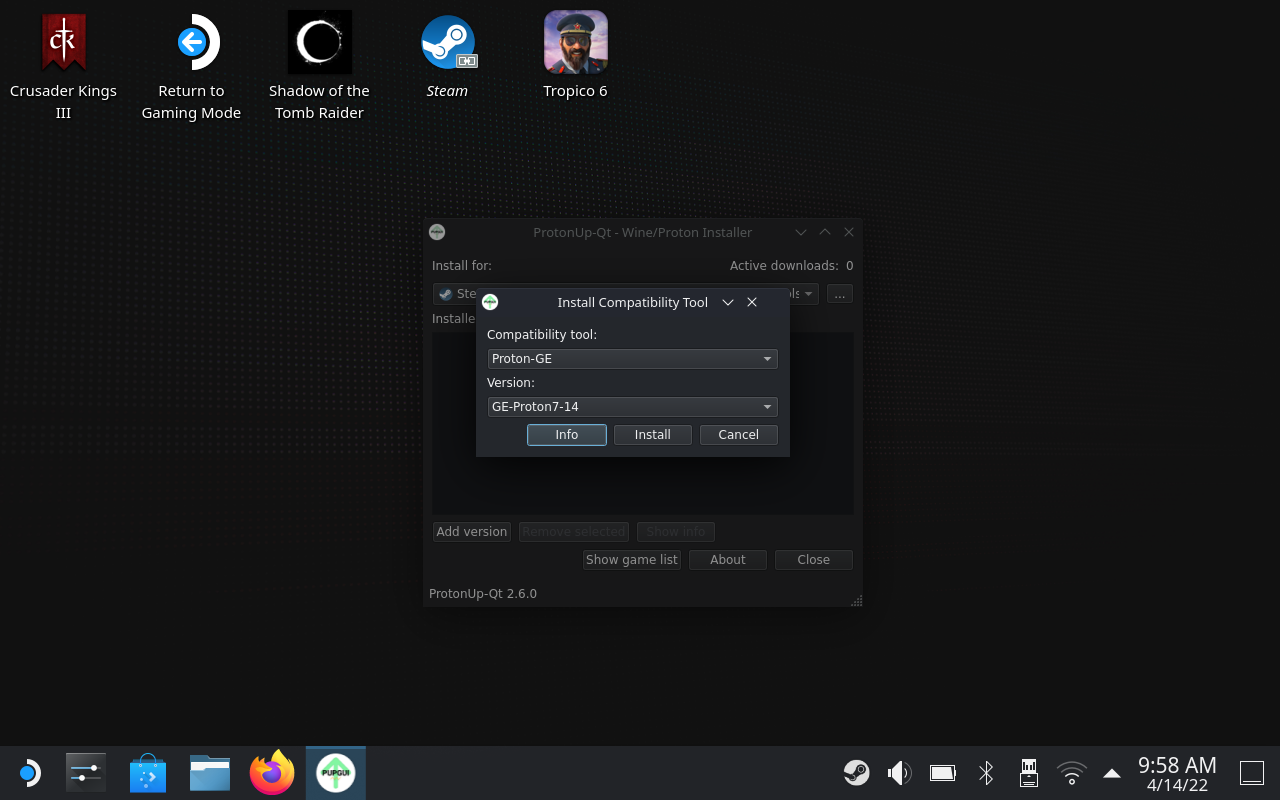 Step 4 of how to install Proton GE on the Steam Deck: Click "Add version" and install the latest version of Proton GE.