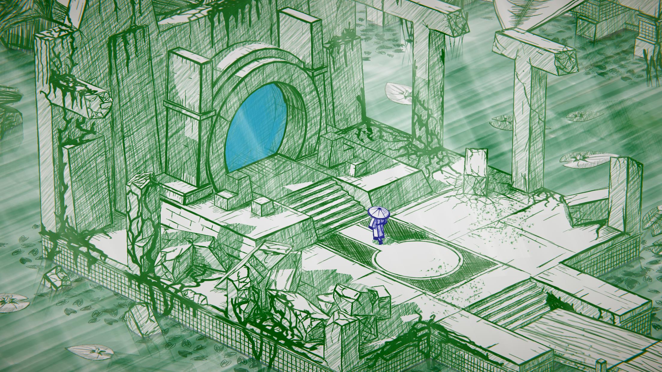 Image for Lovely puzzler Inked: A Tale Of Love has sketched out a re-release on PC