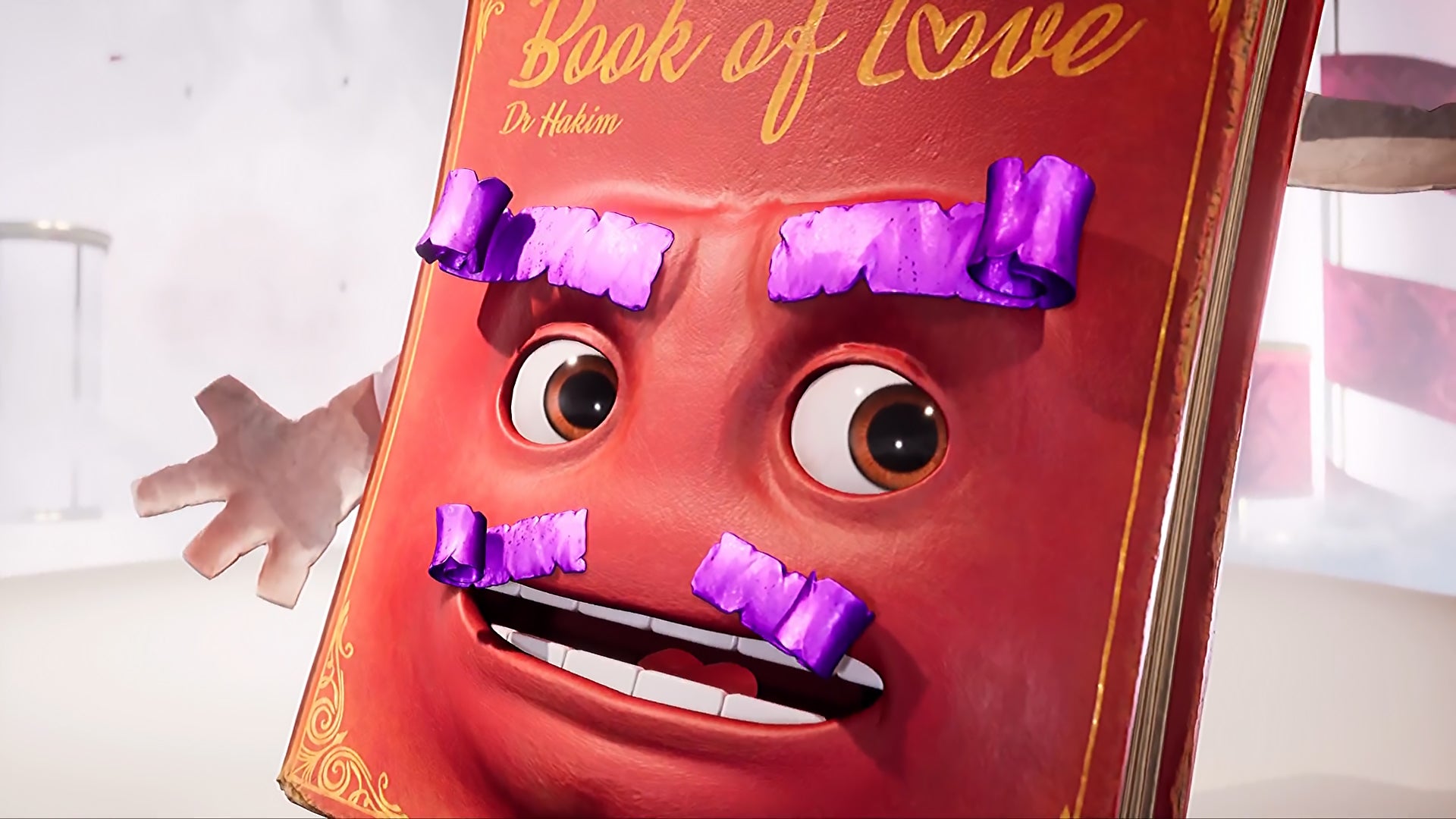 A close-up screenshot of The Book Of Love from EA and Hazelight Studios game It Takes Two