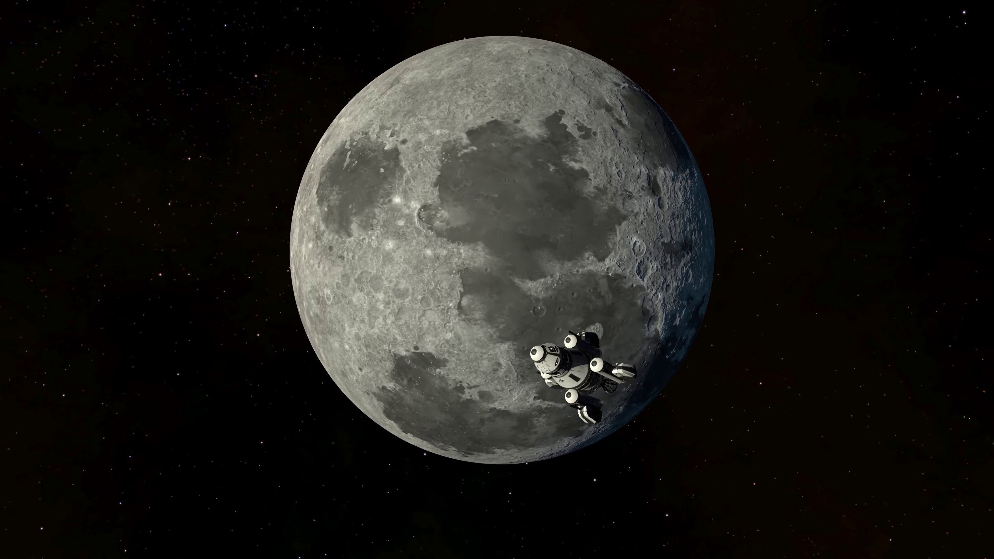 Image for Stare into the Mun's lovely craters in this Kerbal Space Program 2 footage