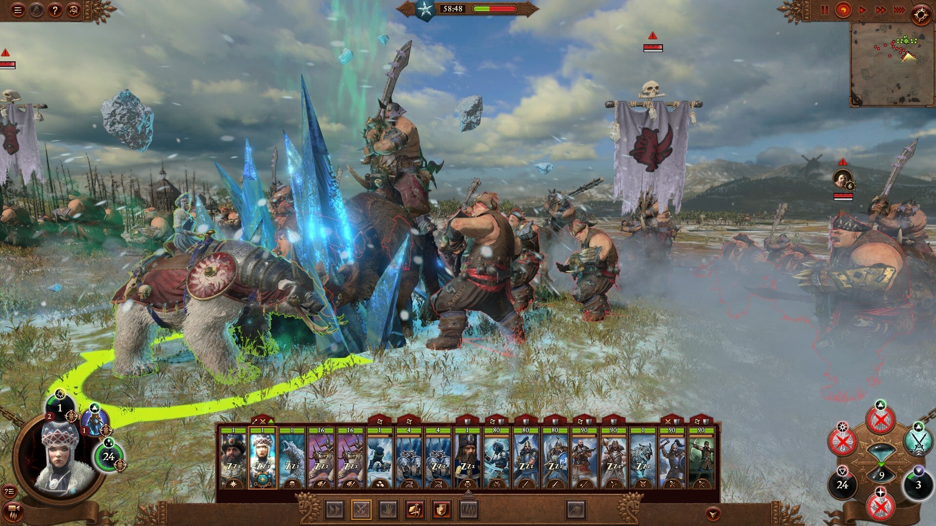 Kislev’s magic in Total War: Warhammer 3 combines powerful offense, buffs, and battlefield control.
