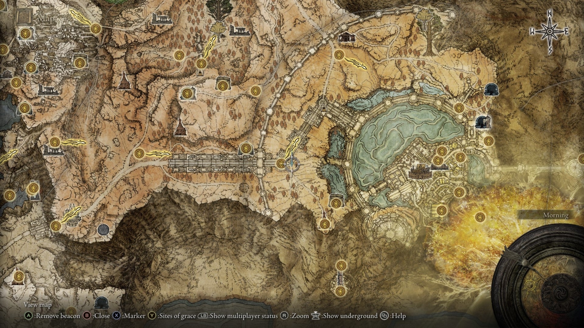 The location of the Leyndell, Royal Capital map fragment in Elden Ring