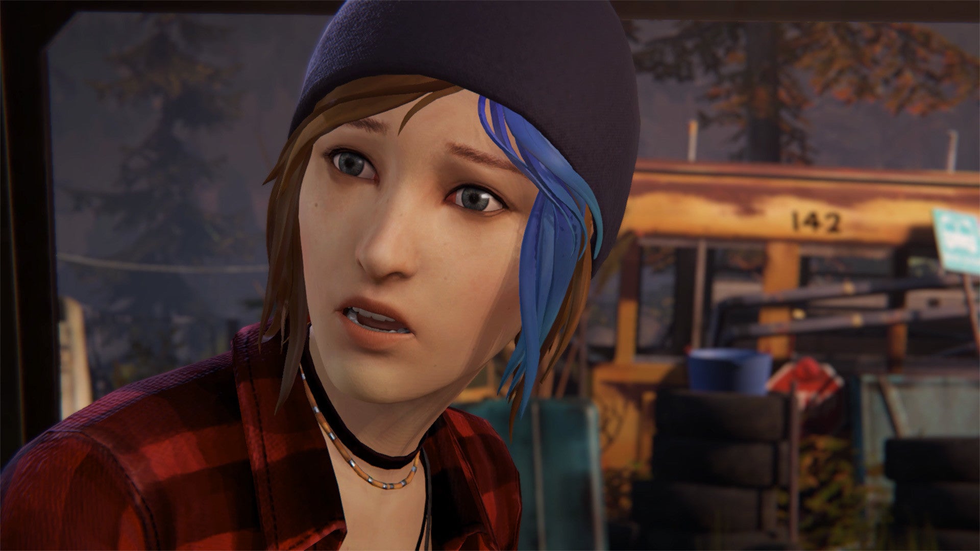 Chloe Price, protagonist of Life Is Strange: Before The Storm, in a promotional screenshot for the Remastered Collection