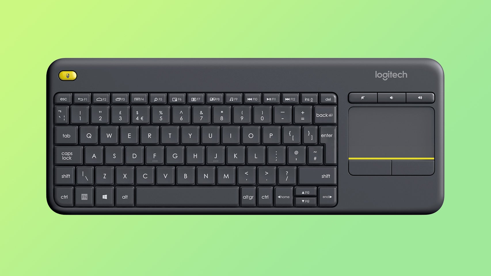 Este compacto teclado/trackpad sem fio é o companheiro perfeito para PC Steam Deck/media center