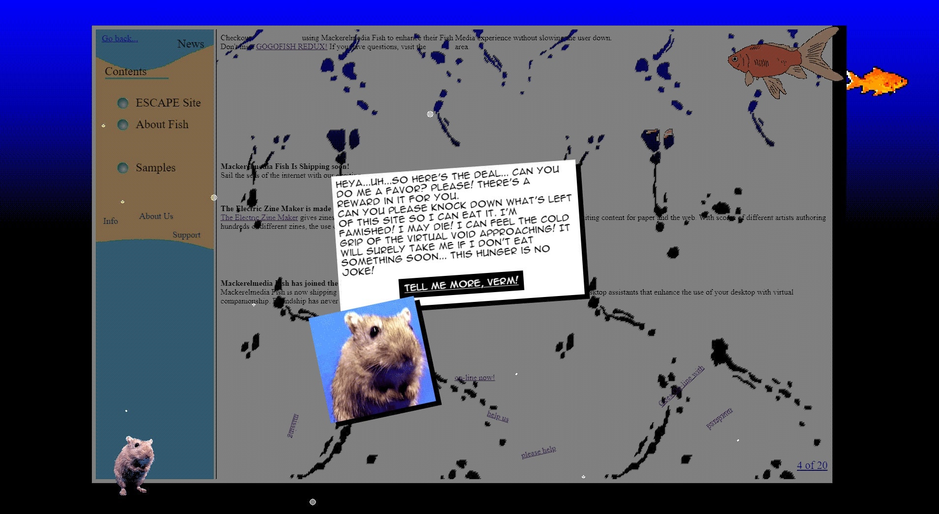 Image for Look at this wacky fish ARG about exploring abandoned websites