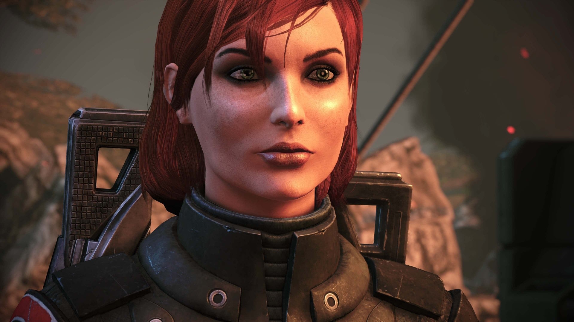The default Femshep in a Mass Effect: Legendary Edition screenshot.