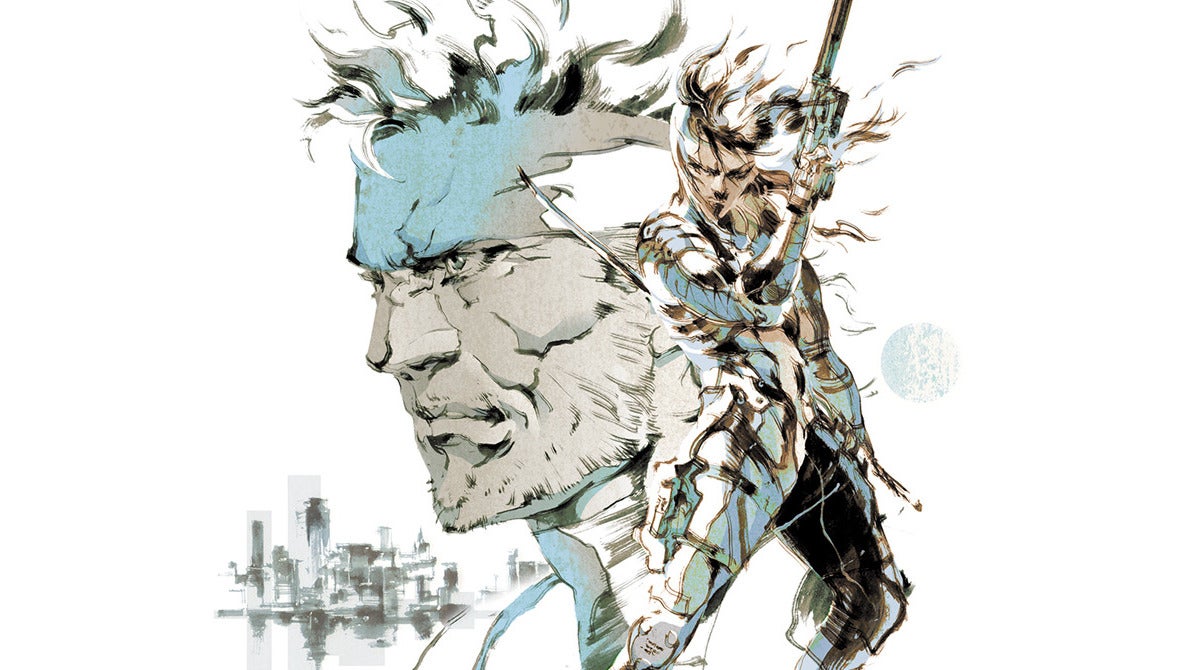 Snake and Raiden in Metal Gear Solid 2 artwork.