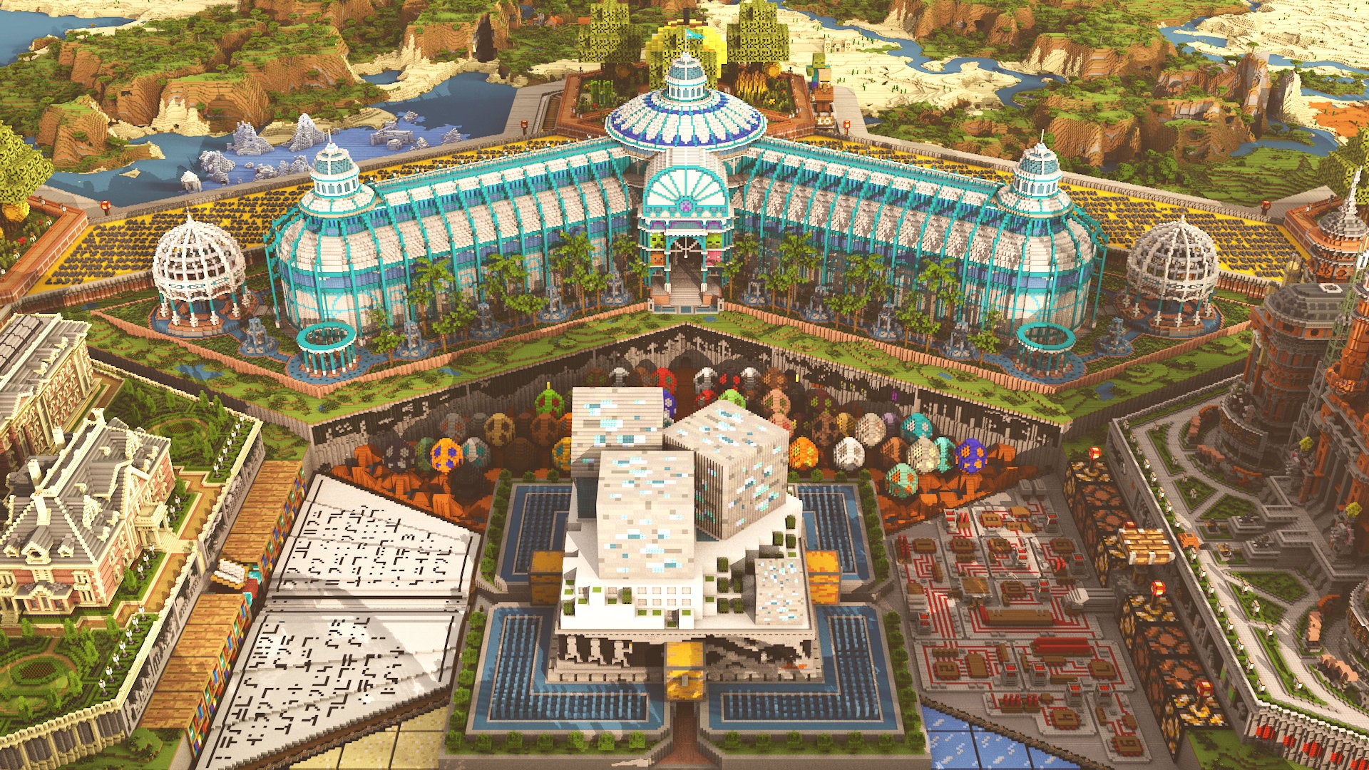 Image for Visit Minecraft's theme park map to celebrate its 10th birthday