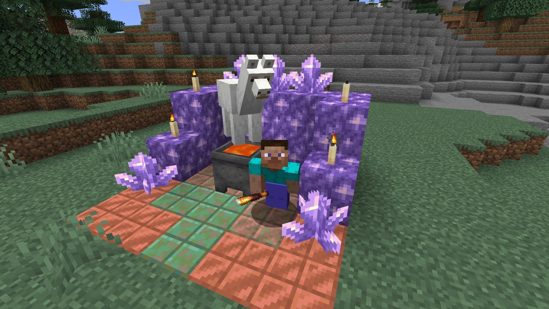 Image for Minecraft's first Caves & Cliffs snapshot adds copper, amethyst, and lots more