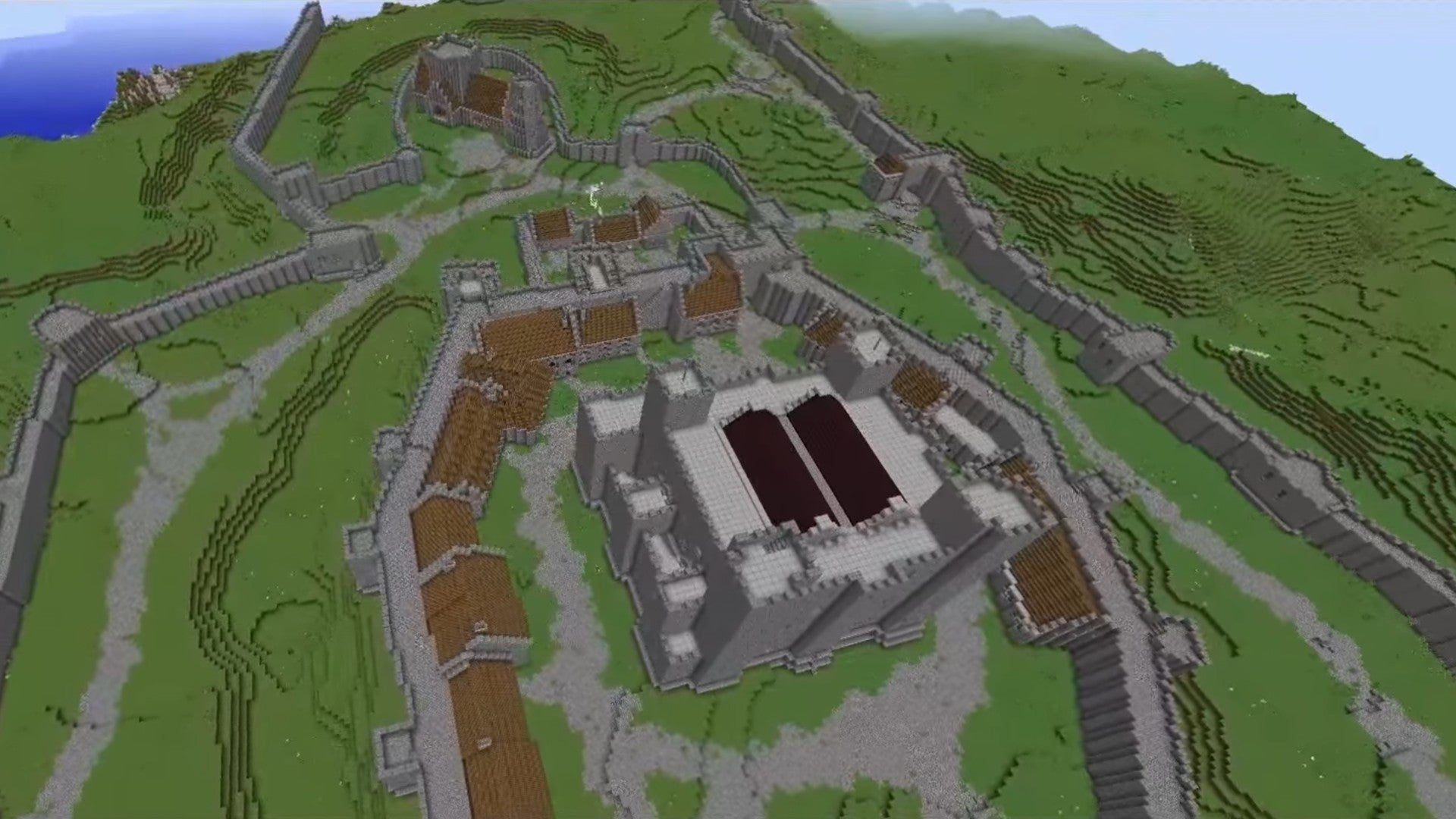 Dover castle built in Minecraft