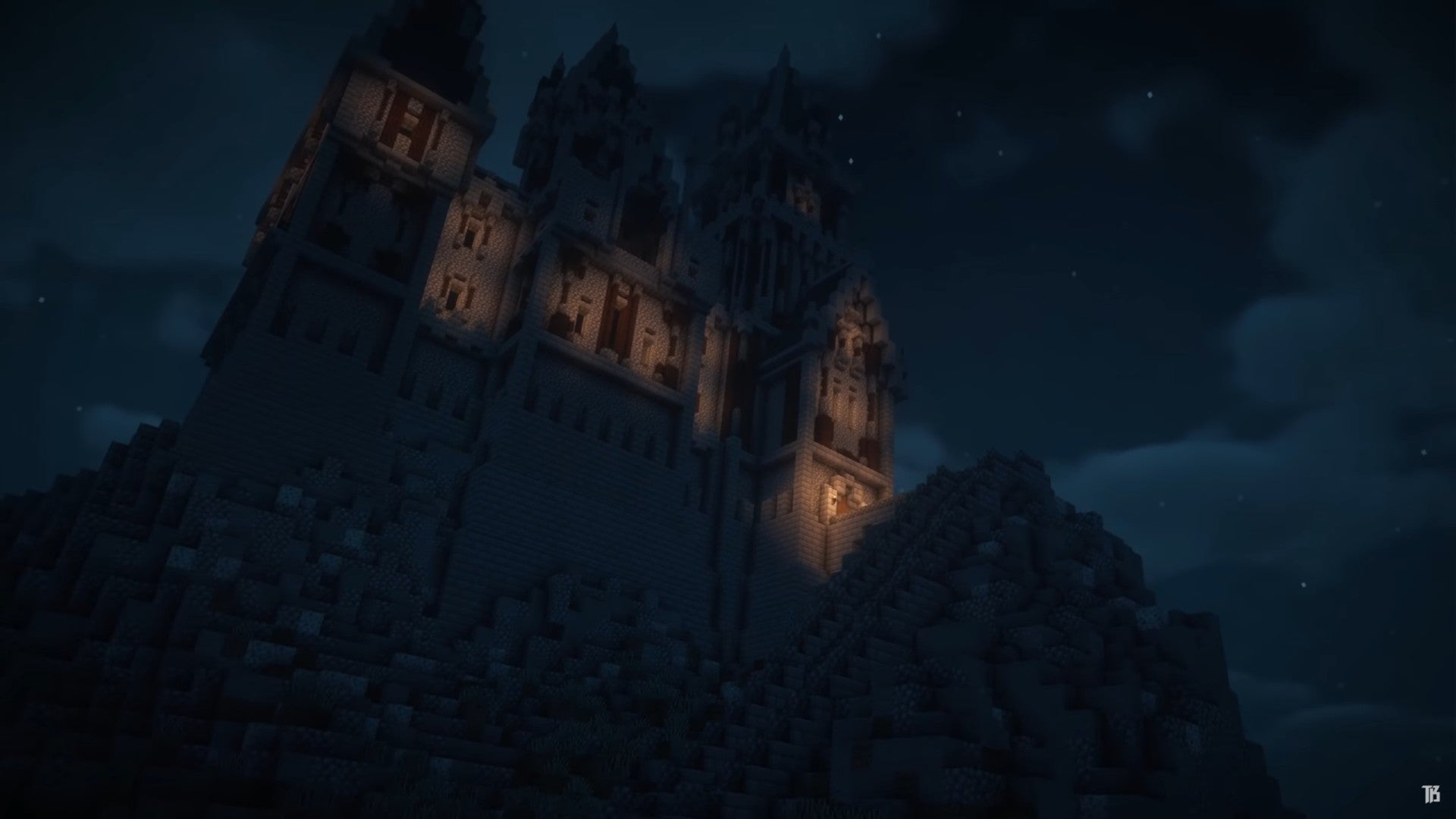 Dracula castle built in Minecraft