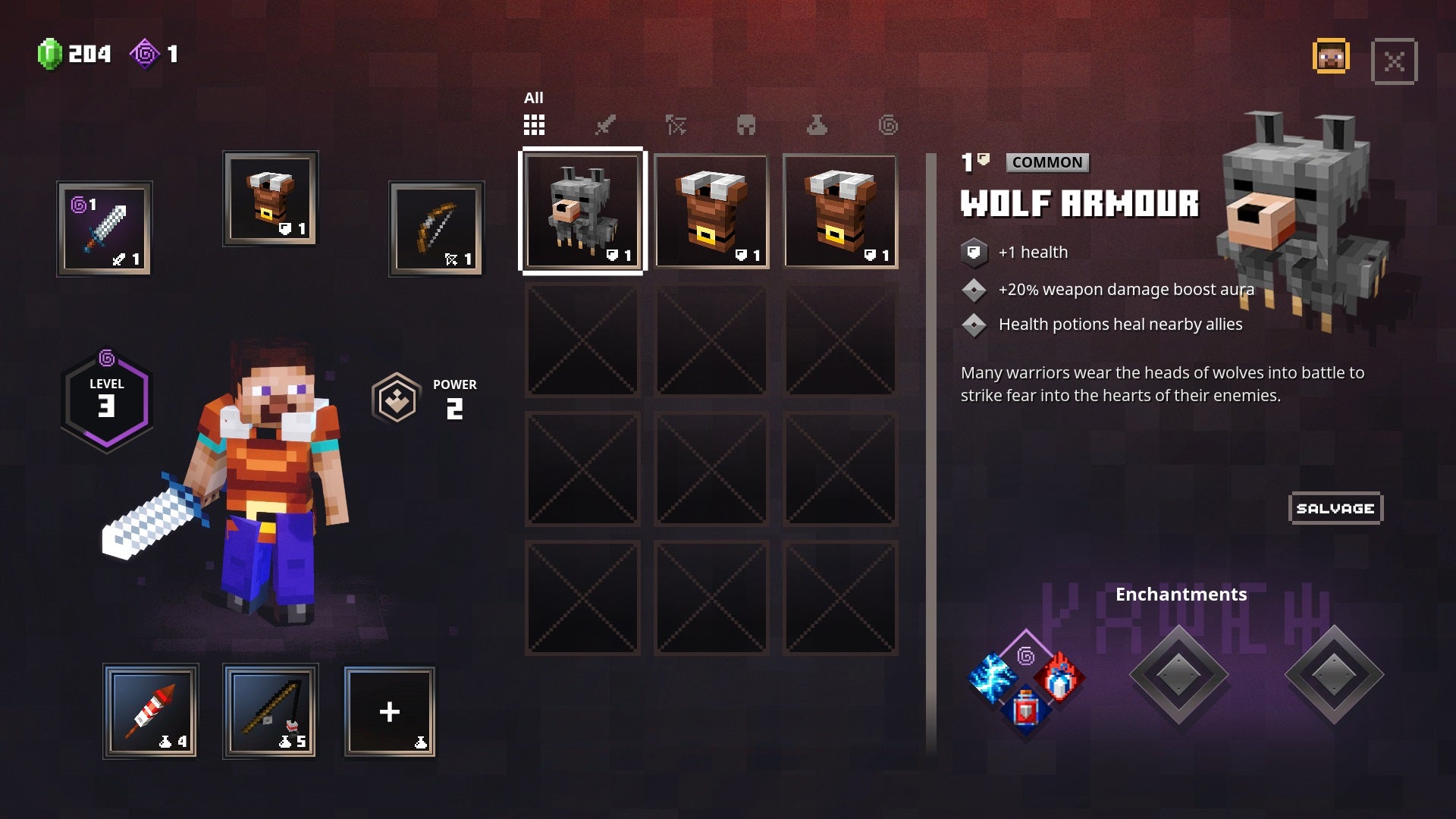 Image for Minecraft Dungeons armor guide: every perk listed