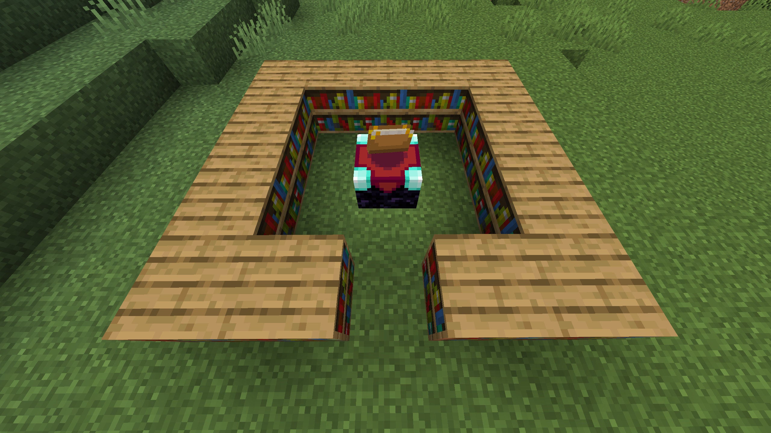 Enchanting a Netherite Sword using a Minecraft Enchanting Table.