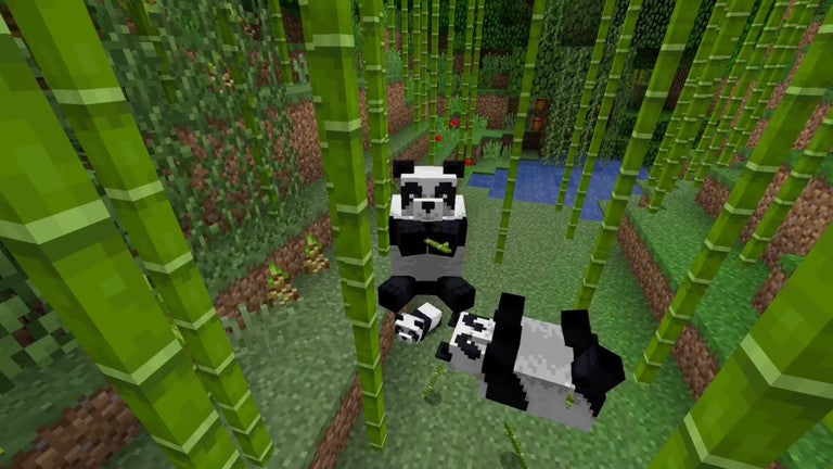 Image for Minecraft overhauling NPC villages, adding pandas