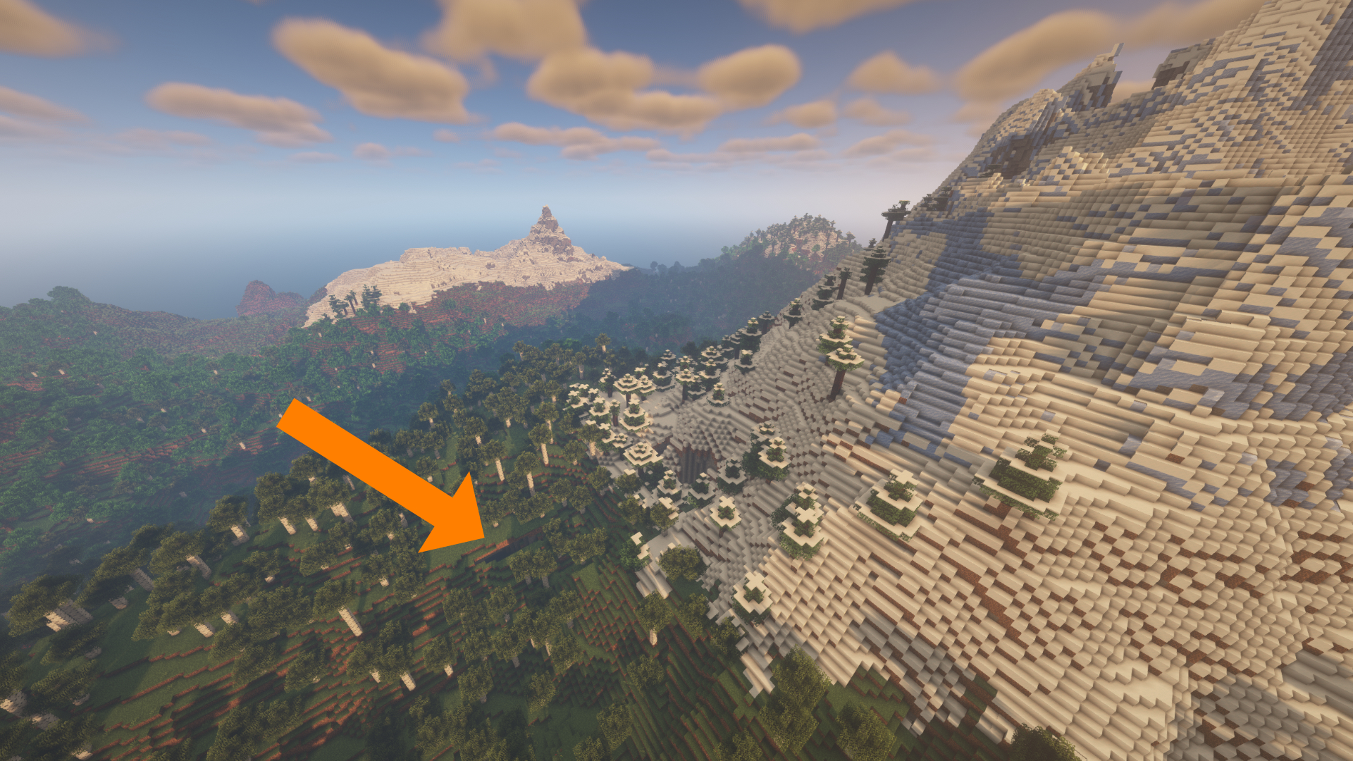 I really like this old minecraft pocket edition terrain generation