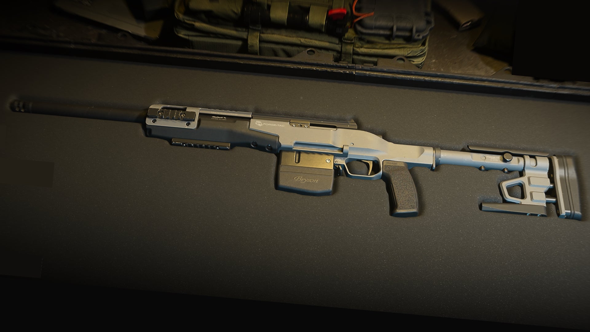A close-up of the SA-B 50 Marksman Rifle in the Modern Warfare 2 Gunsmith screen.