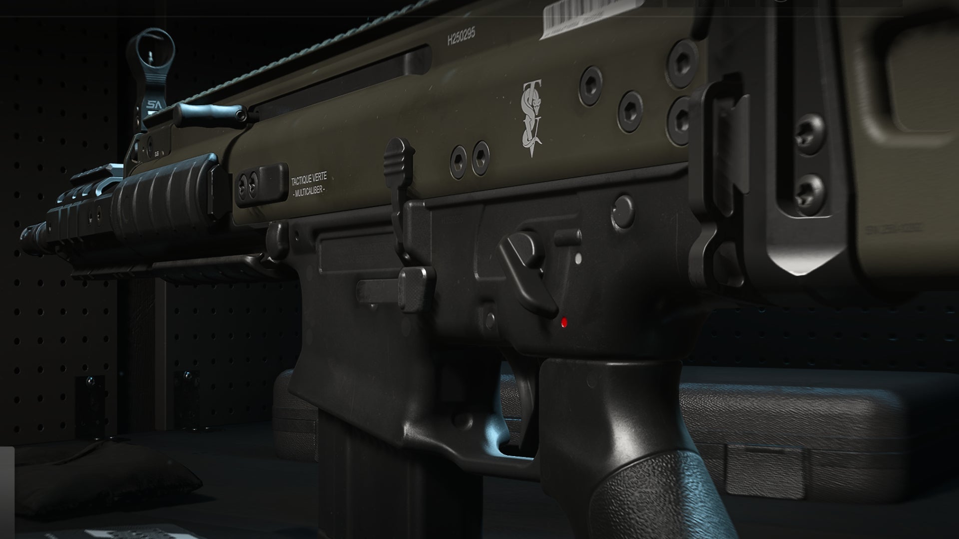 A close-up of the TAQ-M Marksman Rifle in the Modern Warfare 2 Gunsmith screen.