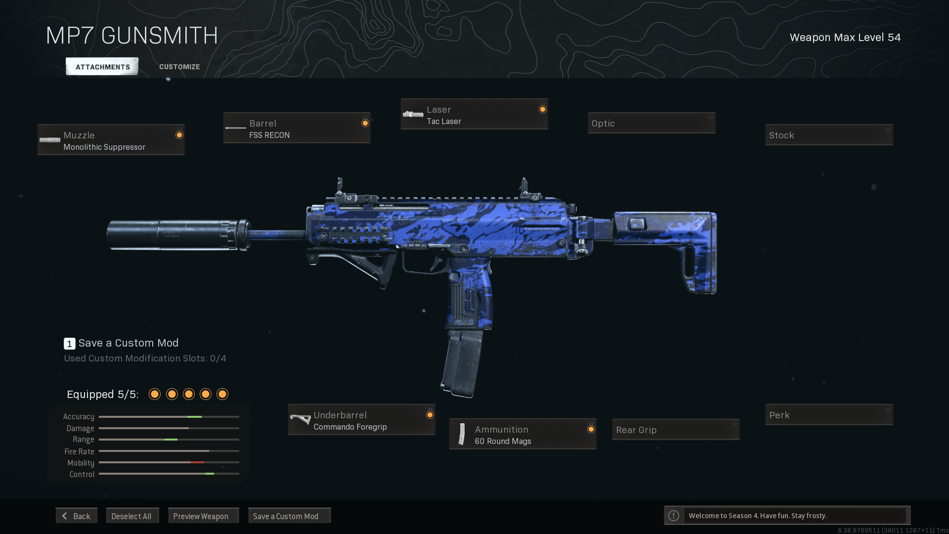 A sniper support MP7 build in Warzone
